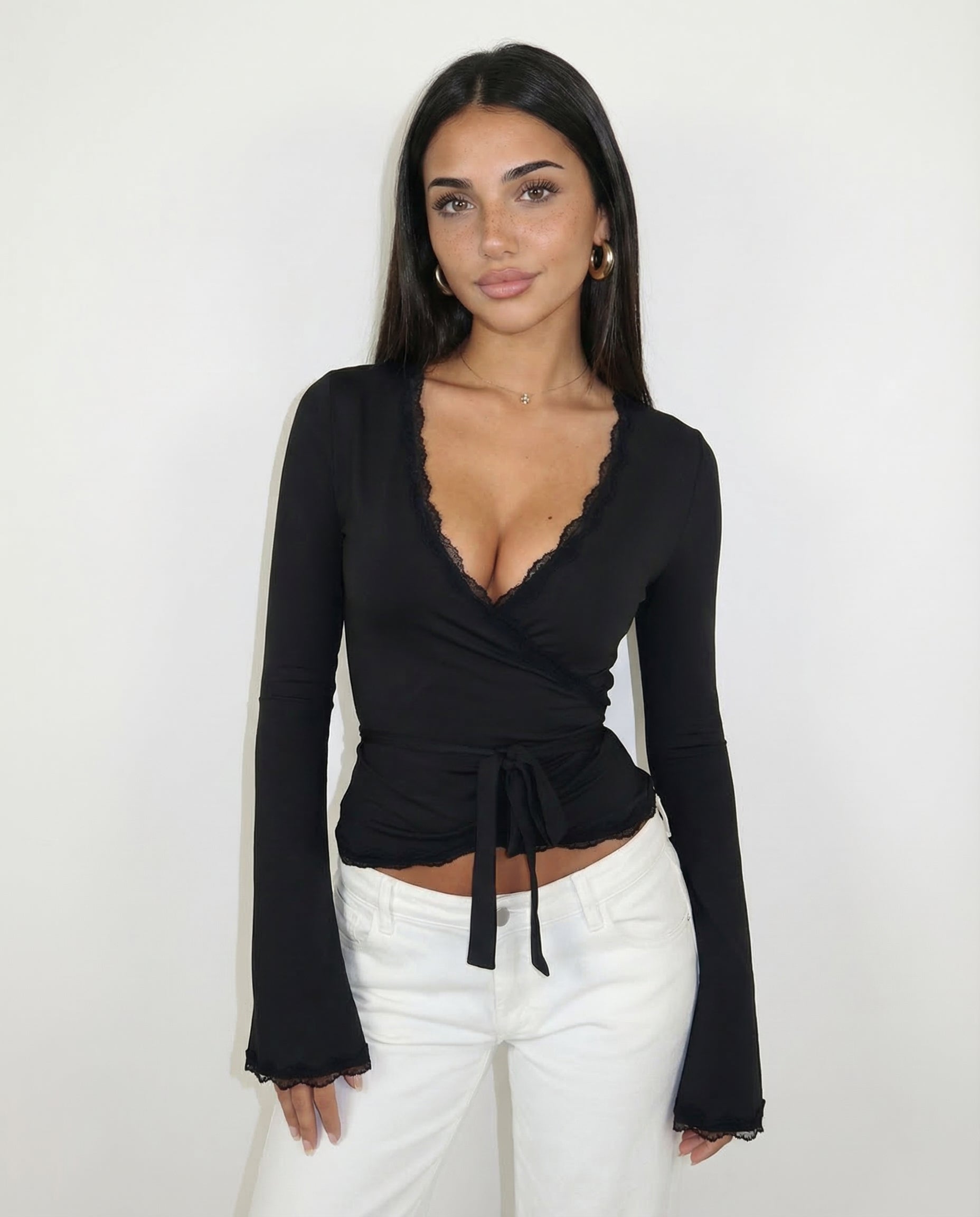 Lace Wrap Top – image 6