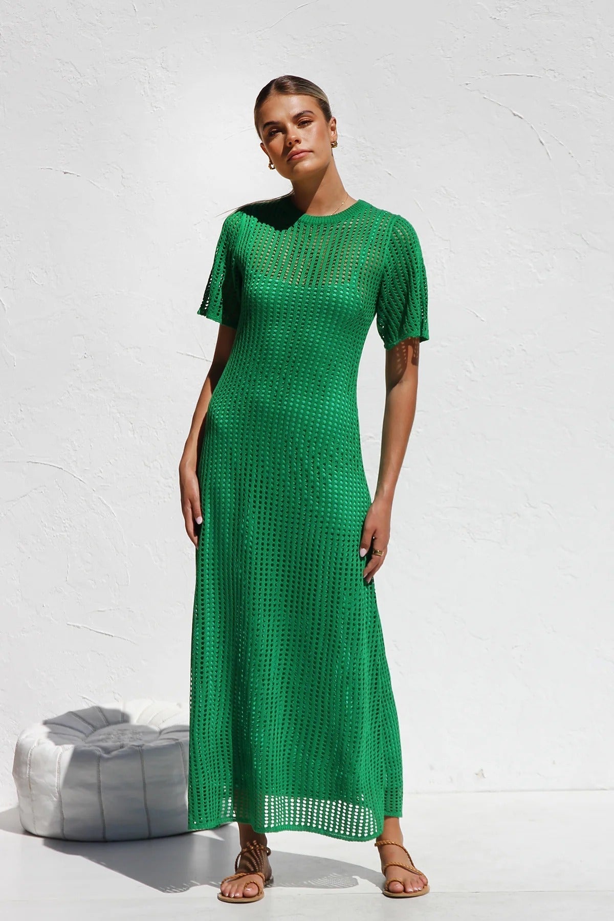 Airlie Crochet Maxi Dress - Natural – image 32