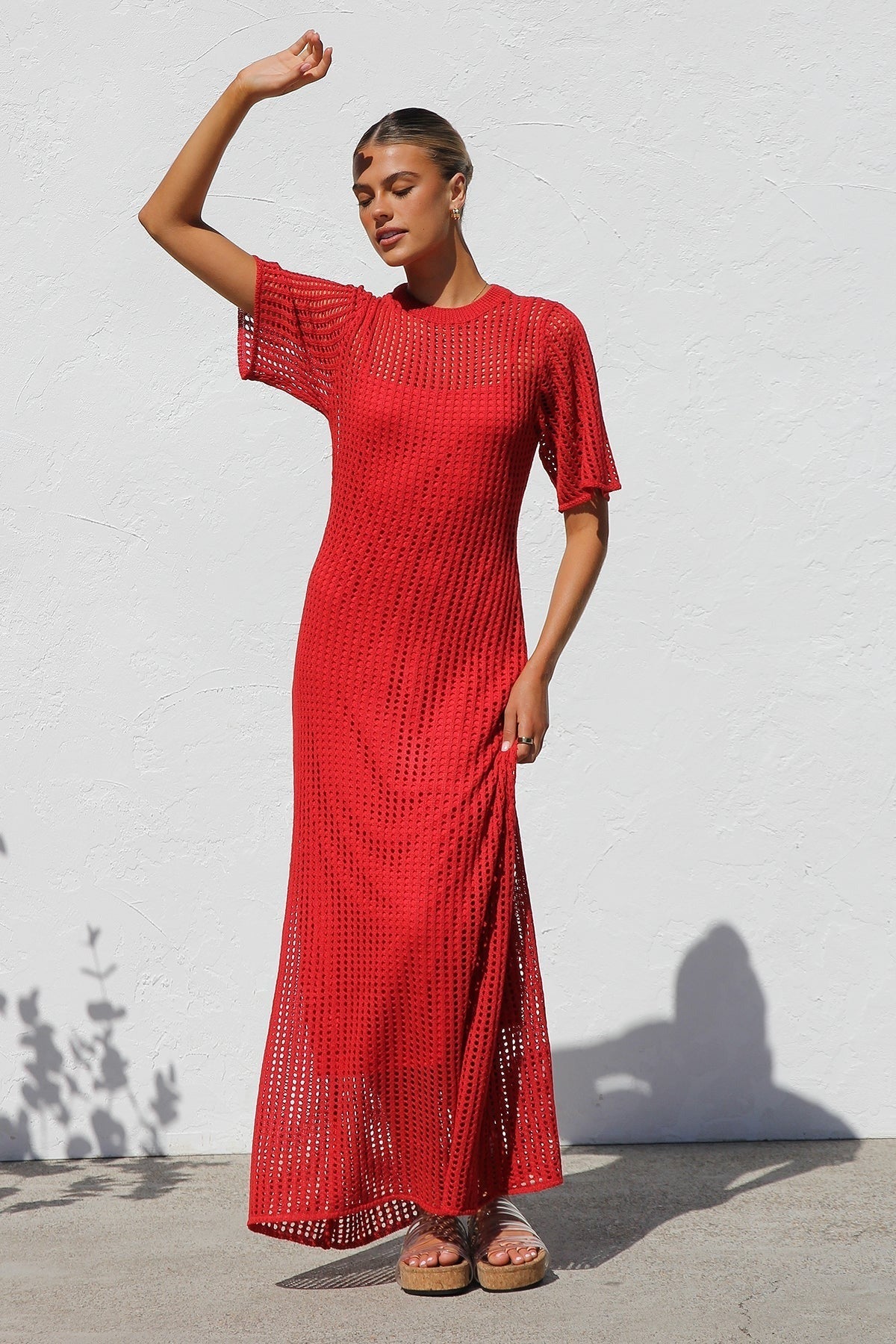 Airlie Crochet Maxi Dress - Natural – image 44