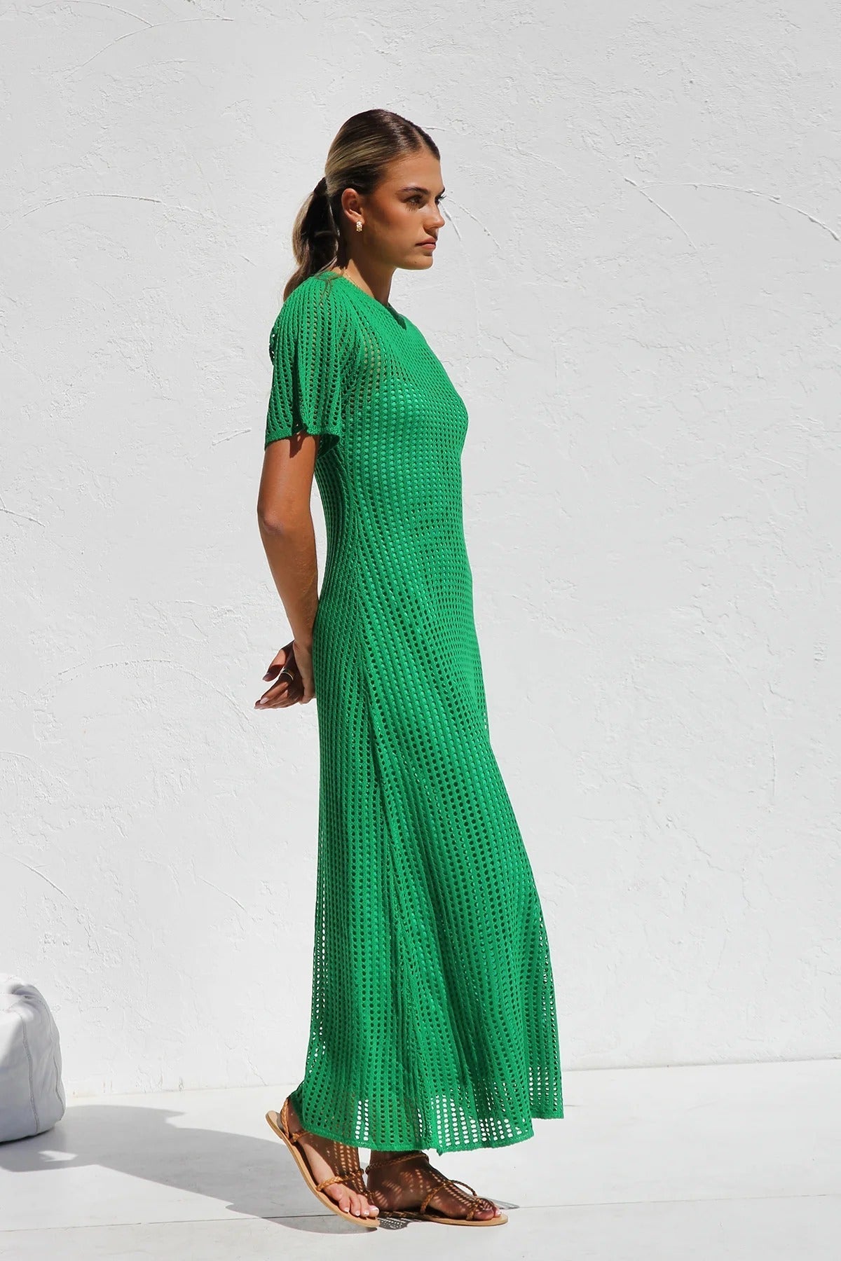 Airlie Crochet Maxi Dress - Natural – image 29