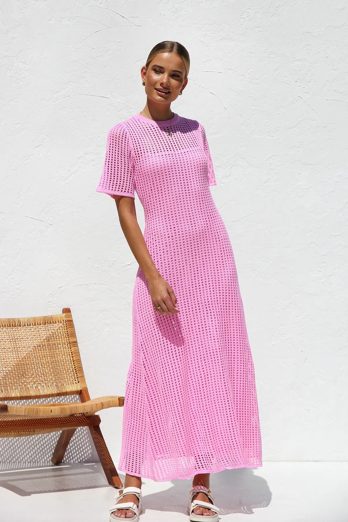 Airlie Crochet Maxi Dress - Natural – image 24
