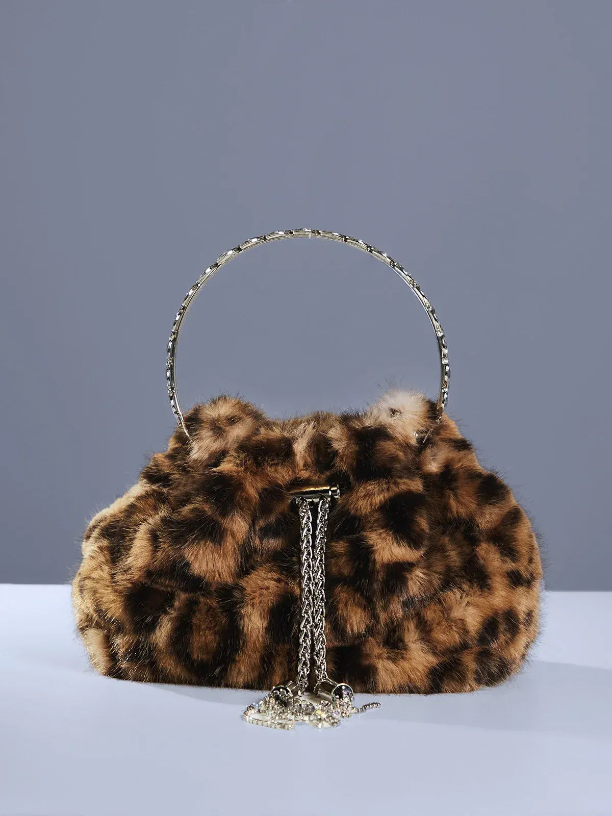 Adaja Leopard Faux Fur Bag – image 1