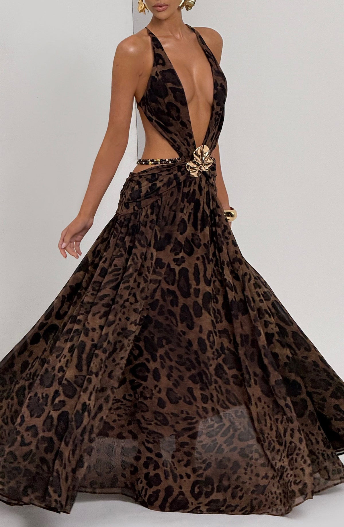 Indianna Maxi Dress - Leopard Print – image 10