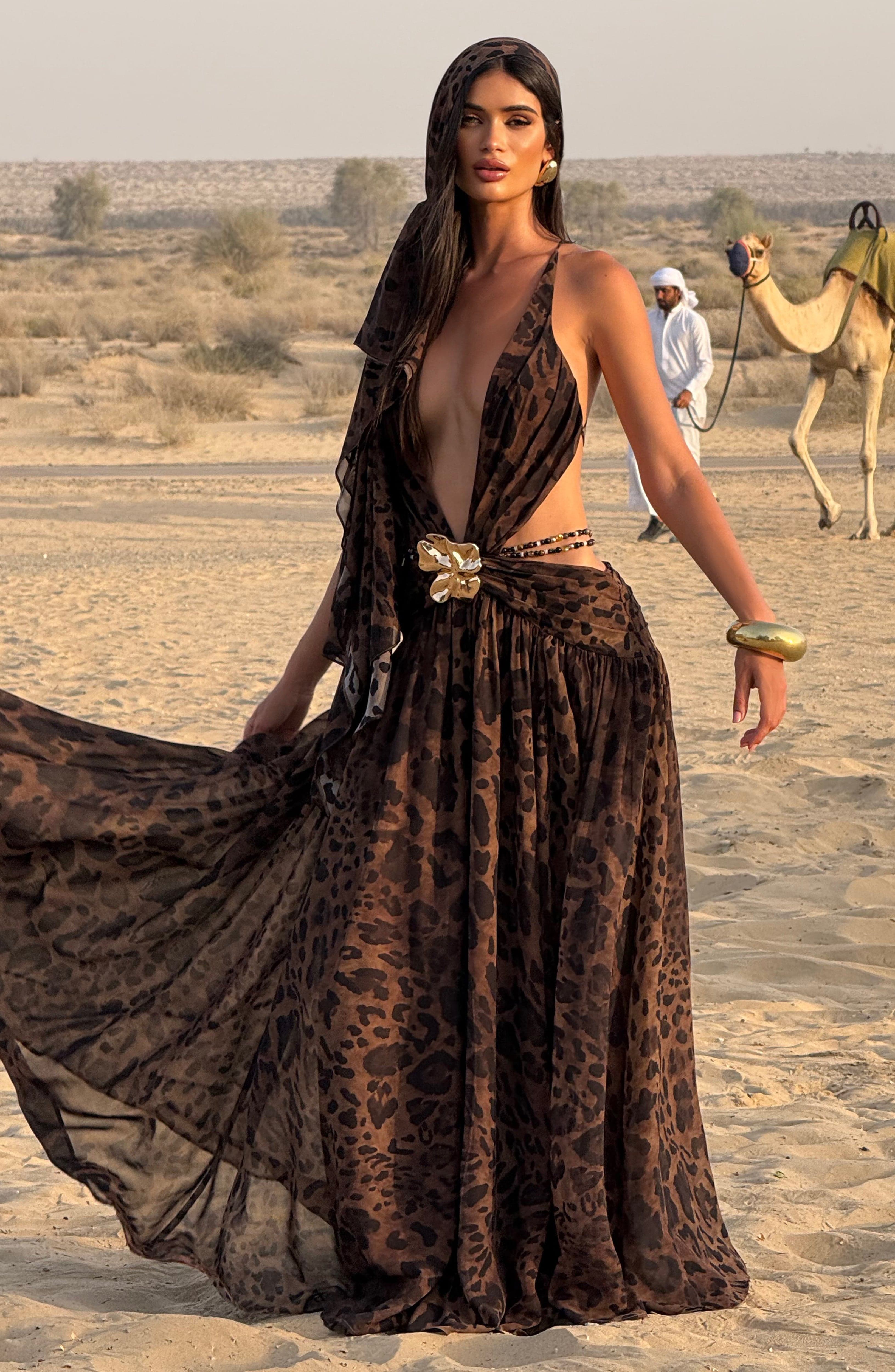Indianna Maxi Dress - Leopard Print – image 8