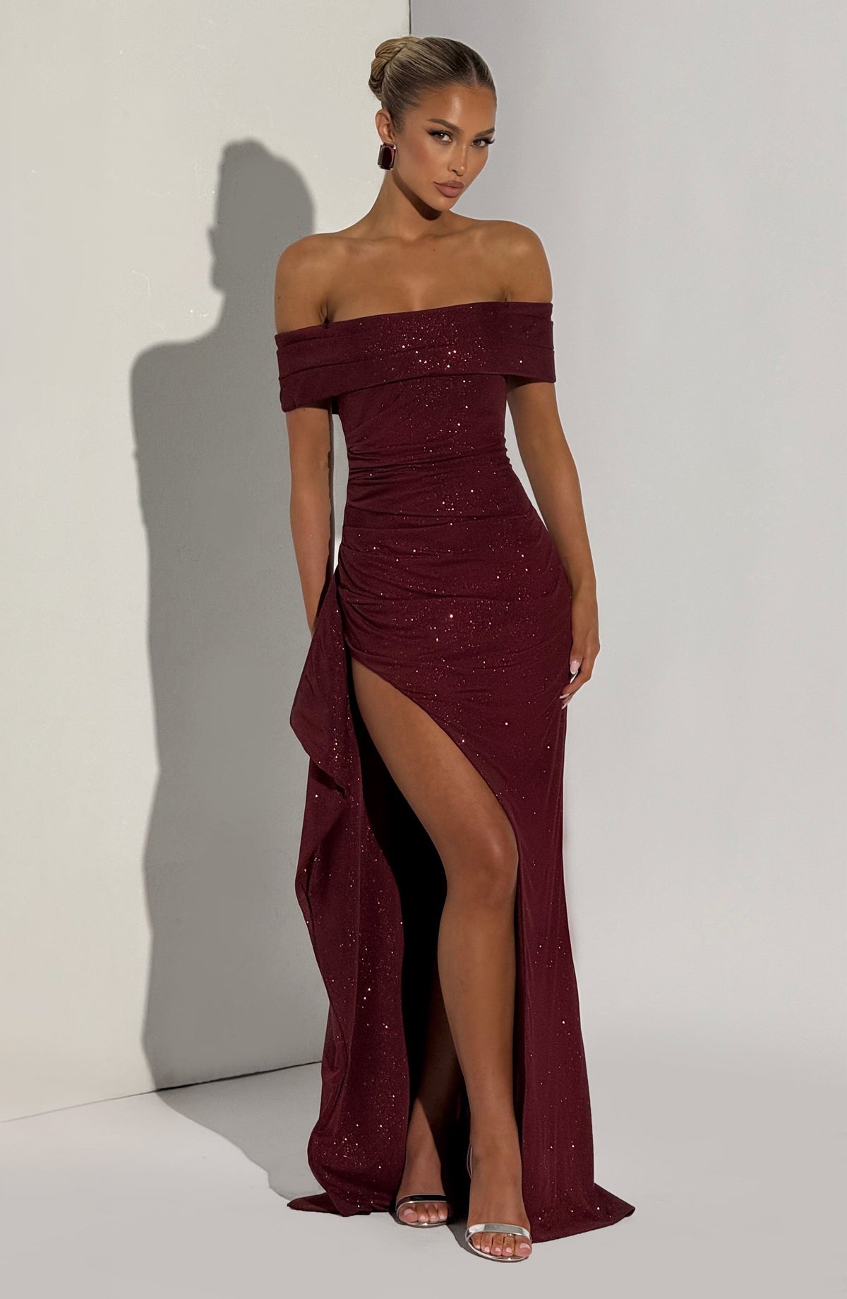 Joyce Maxi Dress - Wine Sparkle – image 6