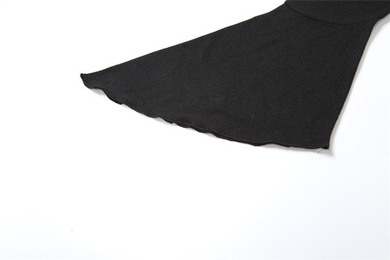 Ruched solid off shoulder long flared sleeve top – image 8