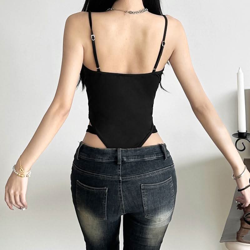 Hollow out mesh cami bodysuit – image 5