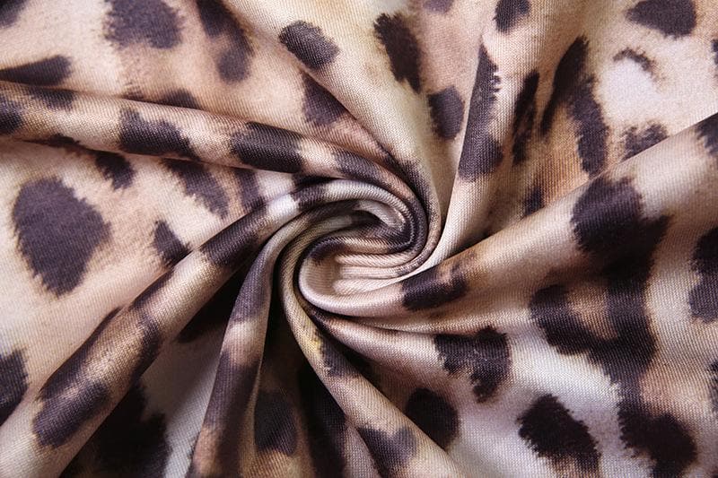 Bowknot leopard print lace hem backless tube top – image 8