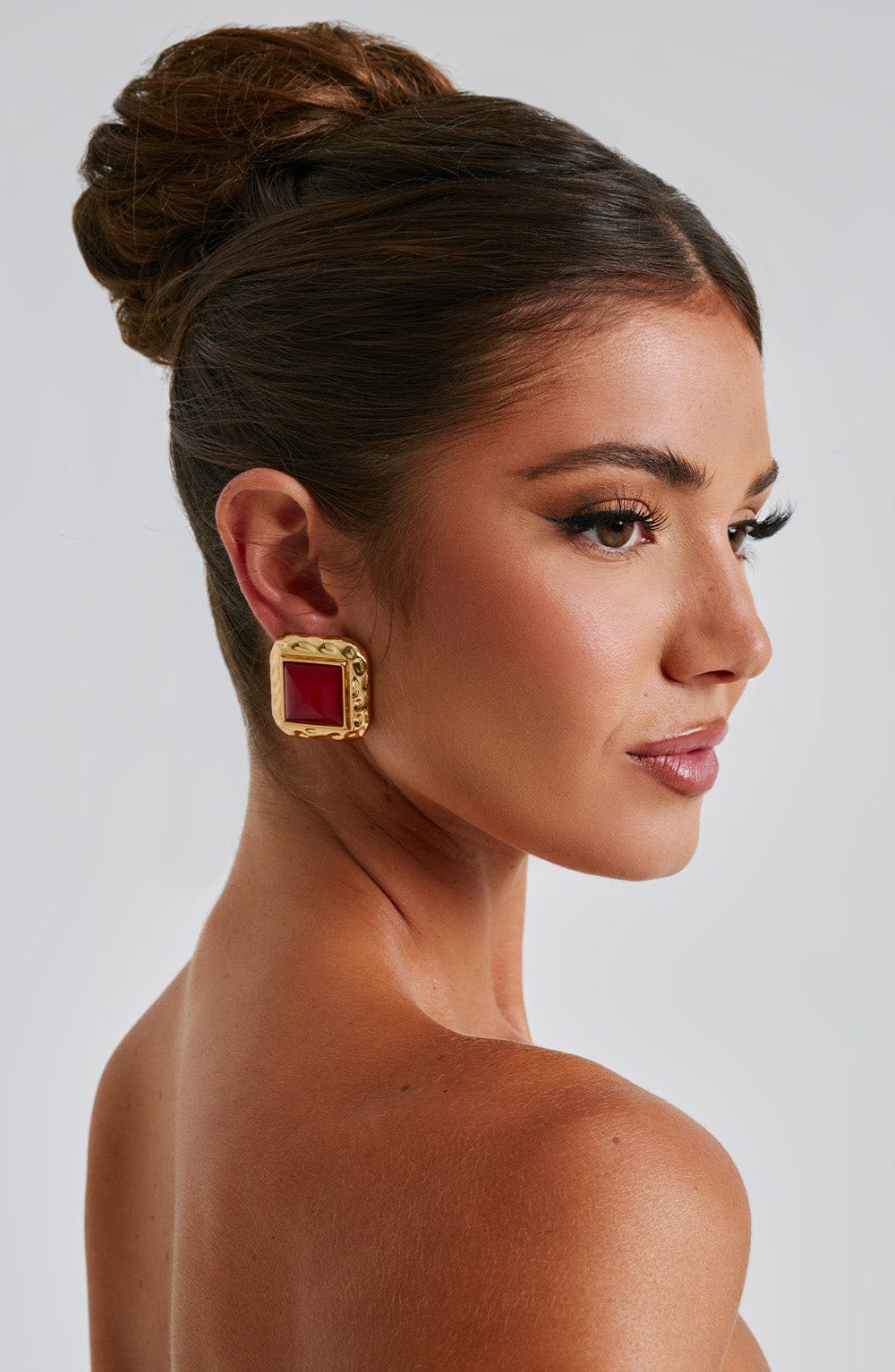 Kennedy Earrings – Red/Gold – image 1