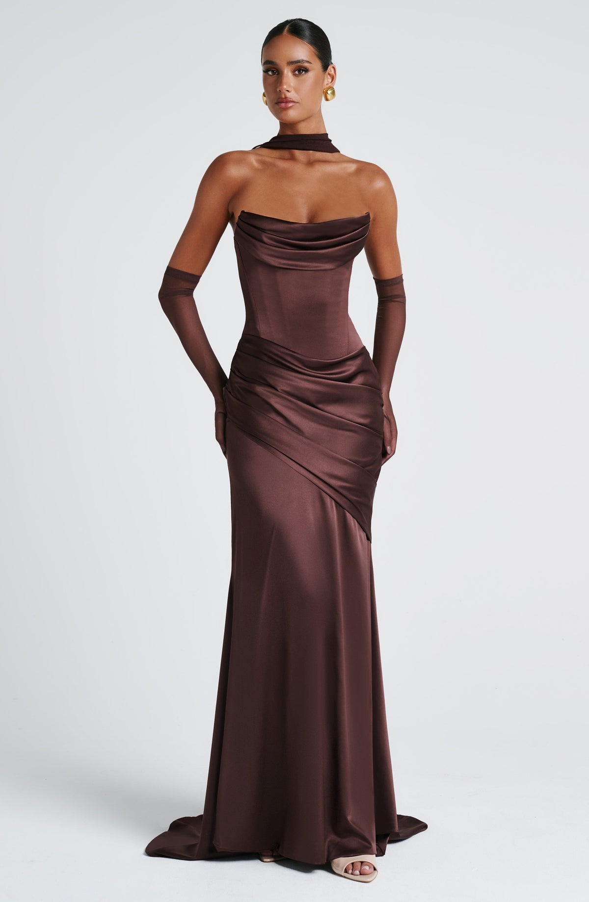 Kensington Maxi Dress - Plum Brown – image 11