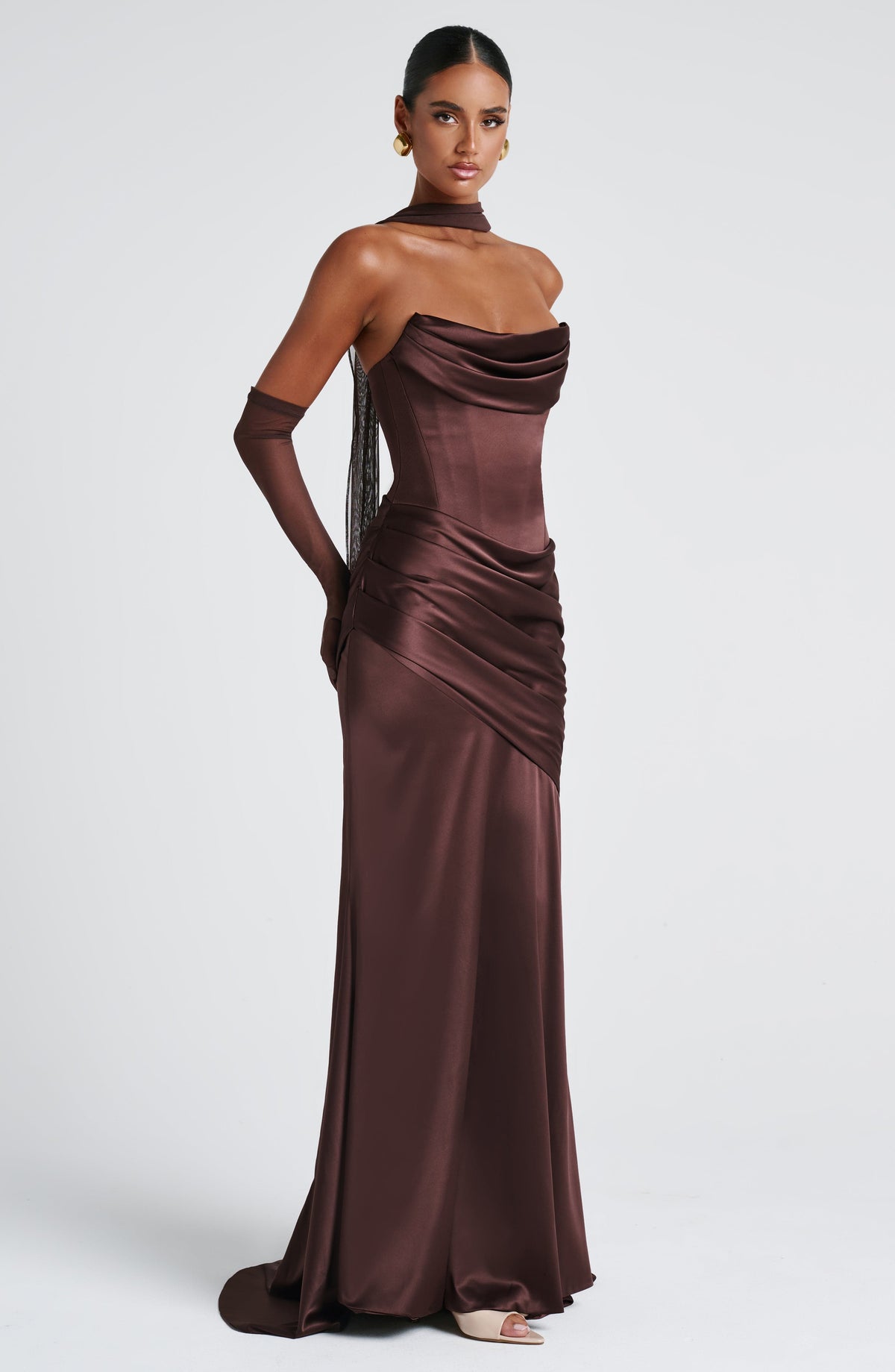 Kensington Maxi Dress - Plum Brown – image 7