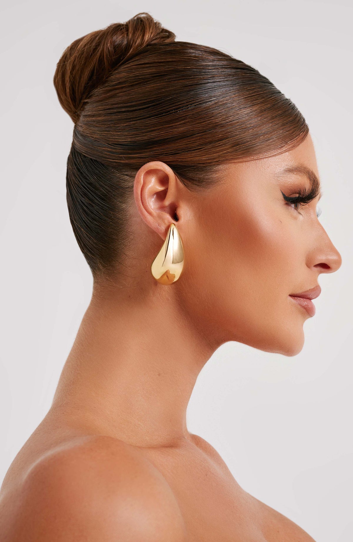 Fayth Large Earrings – Gold – image 1
