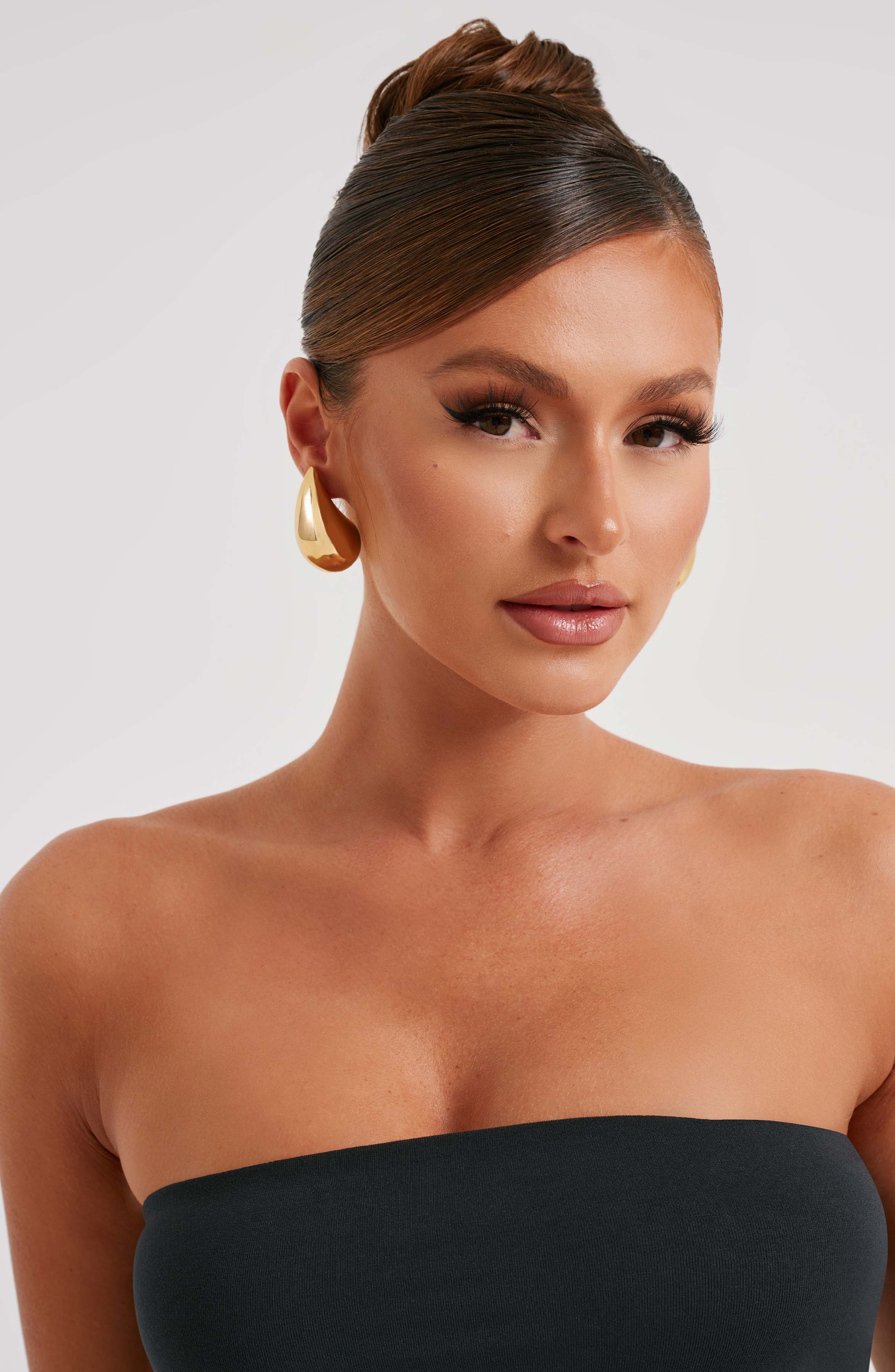 Fayth Large Earrings – Gold – image 2
