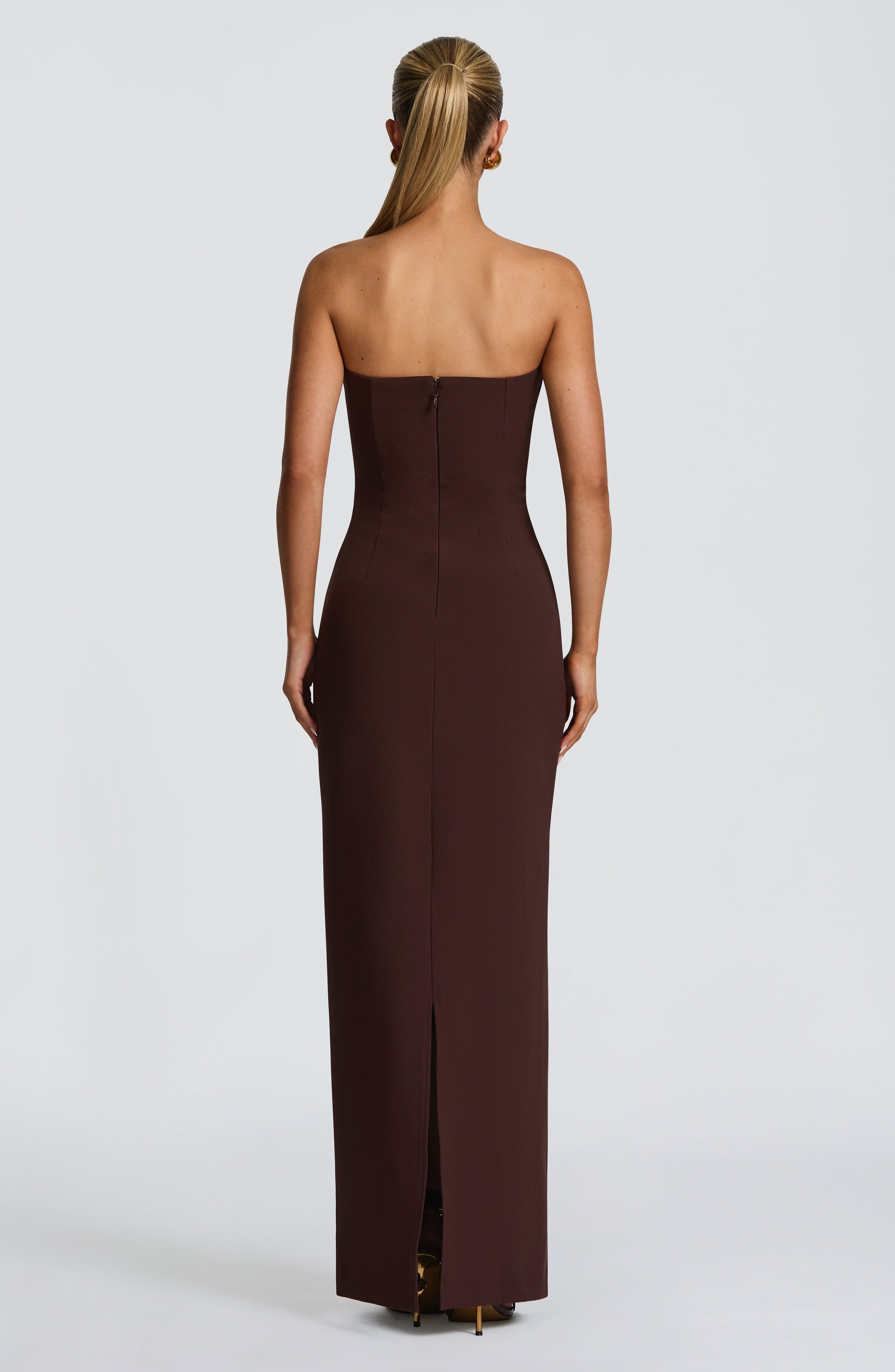 Lindsey Maxi Dress - Plum Brown – image 5
