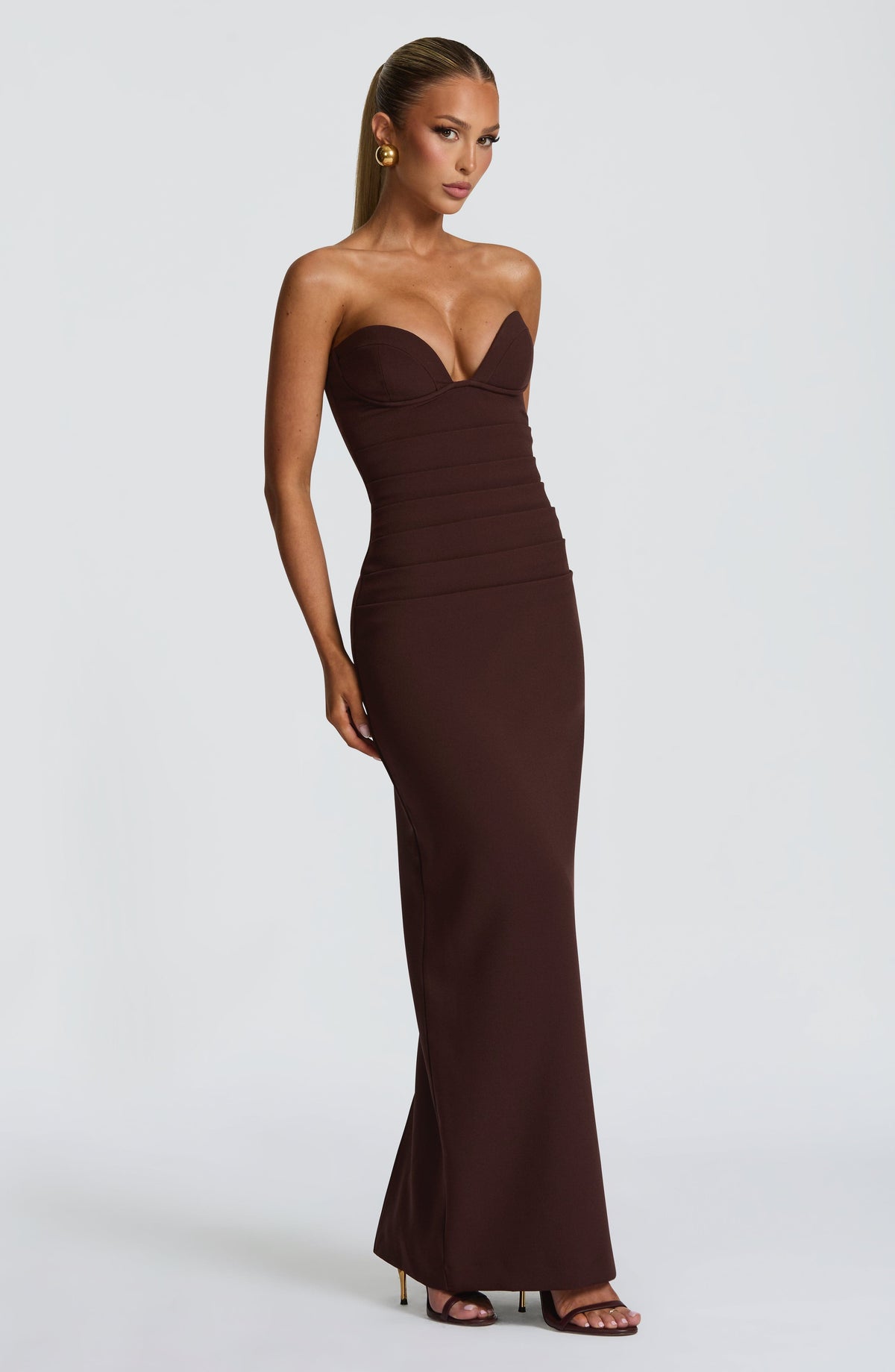 Lindsey Maxi Dress - Plum Brown – image 6
