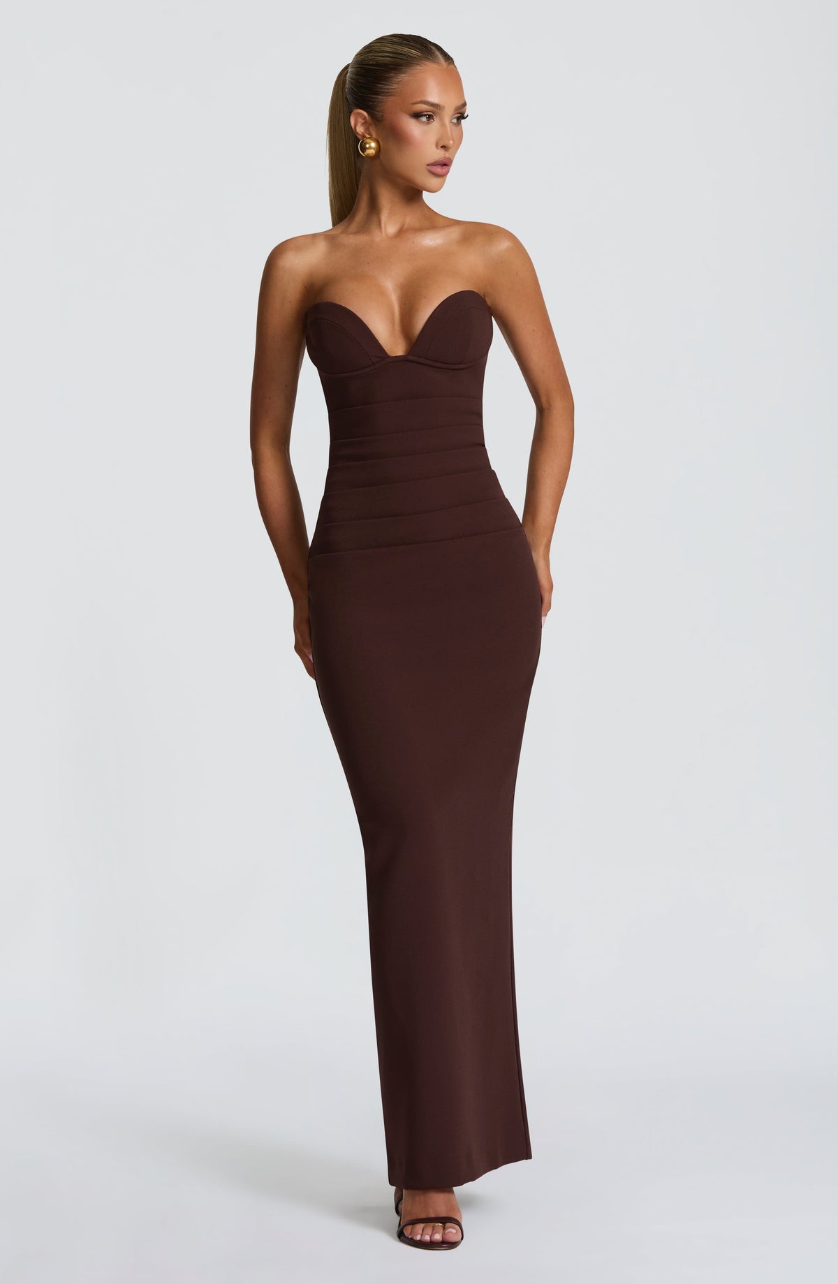 Lindsey Maxi Dress - Plum Brown – image 3