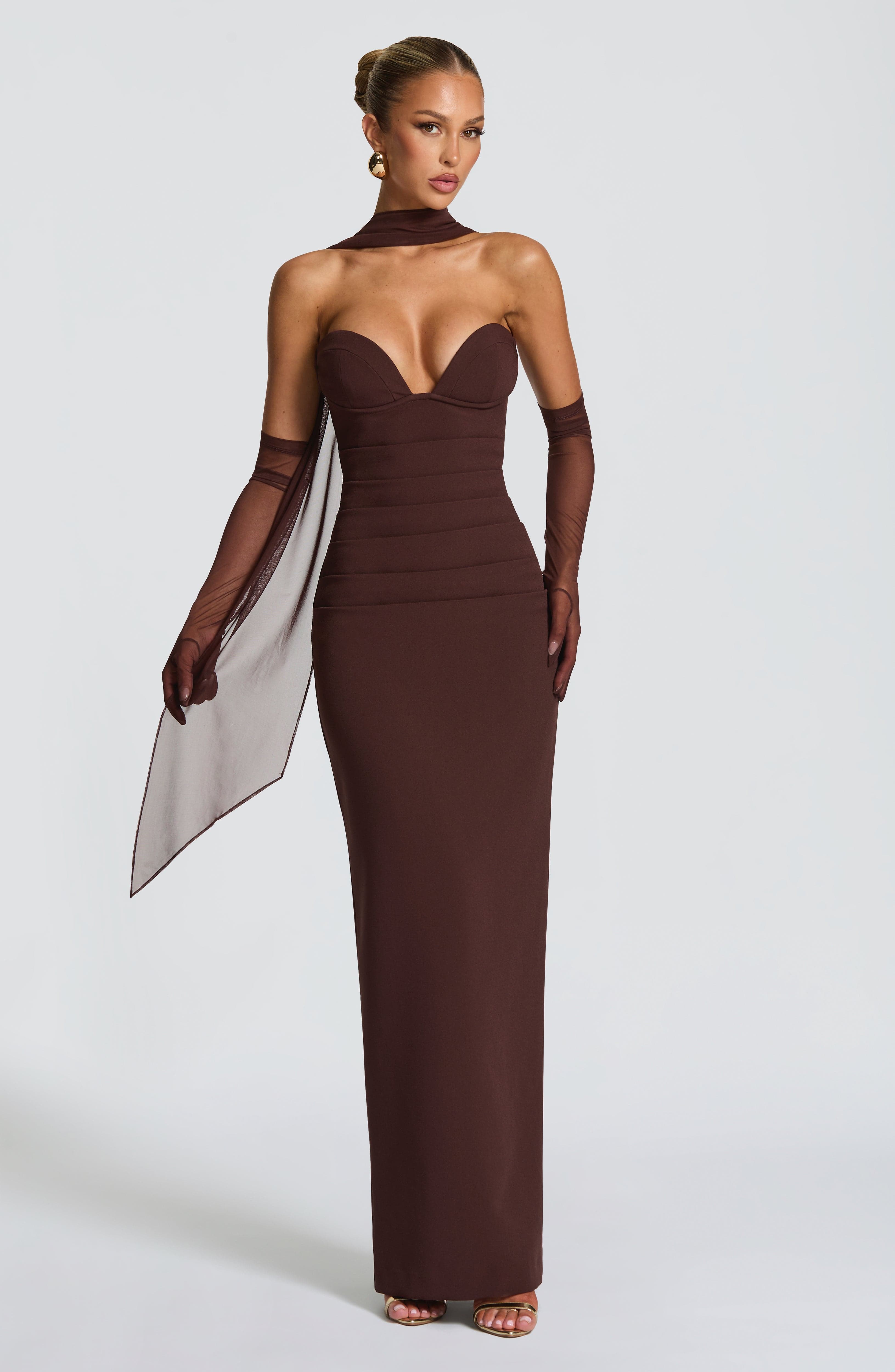 Lindsey Maxi Dress - Plum Brown – image 2