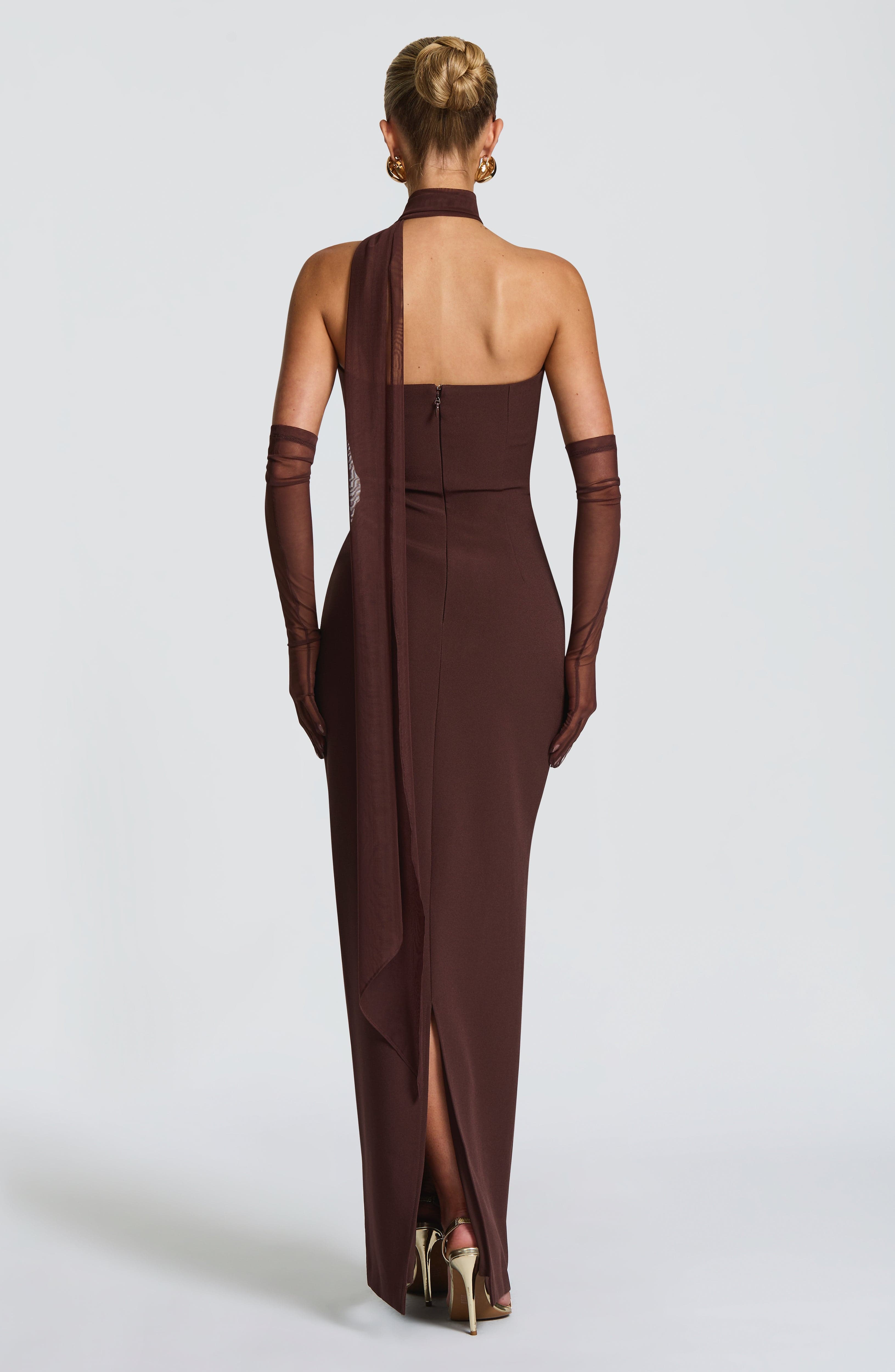 Lindsey Maxi Dress - Plum Brown – image 9