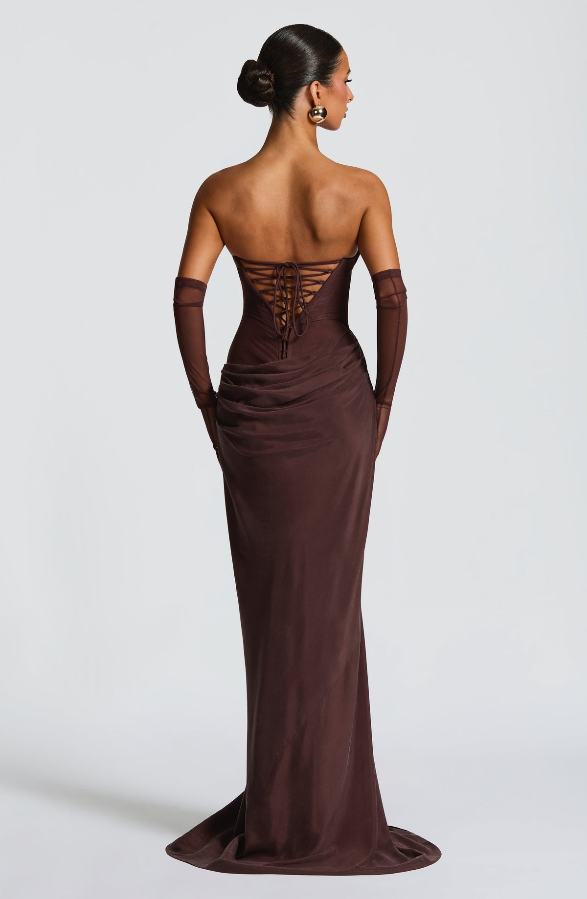 Liora Maxi Dress - Plum Brown – image 2