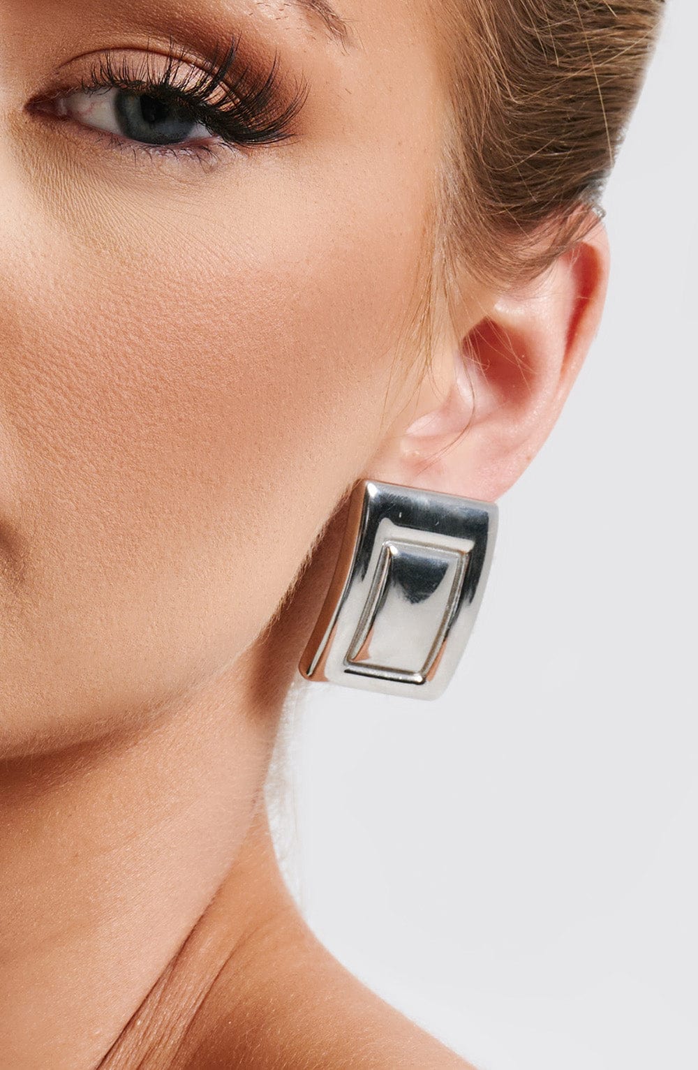 London Earrings – Silver – image 2