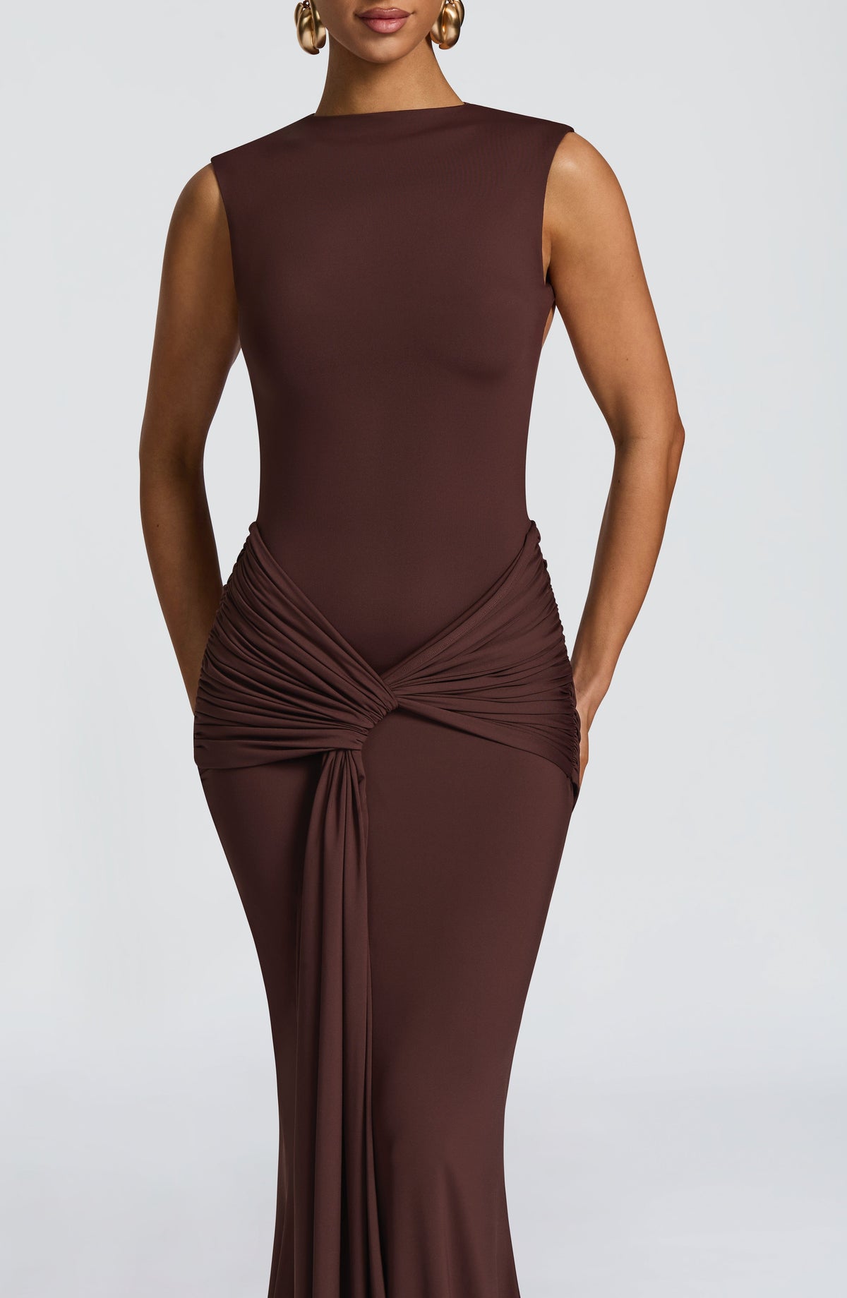 Lorenza Maxi Dress - Plum Brown – image 7