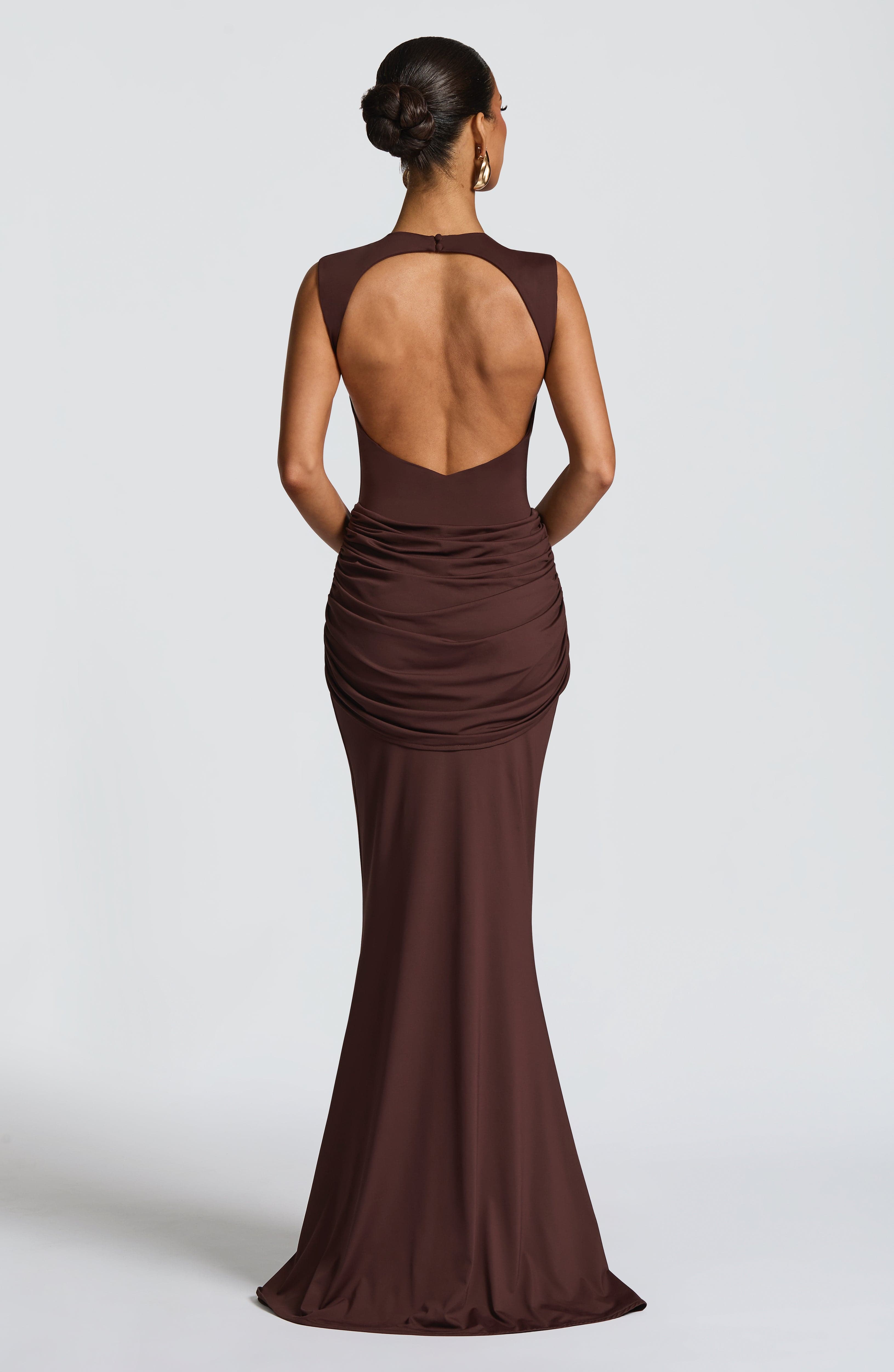 Lorenza Maxi Dress - Plum Brown – image 2