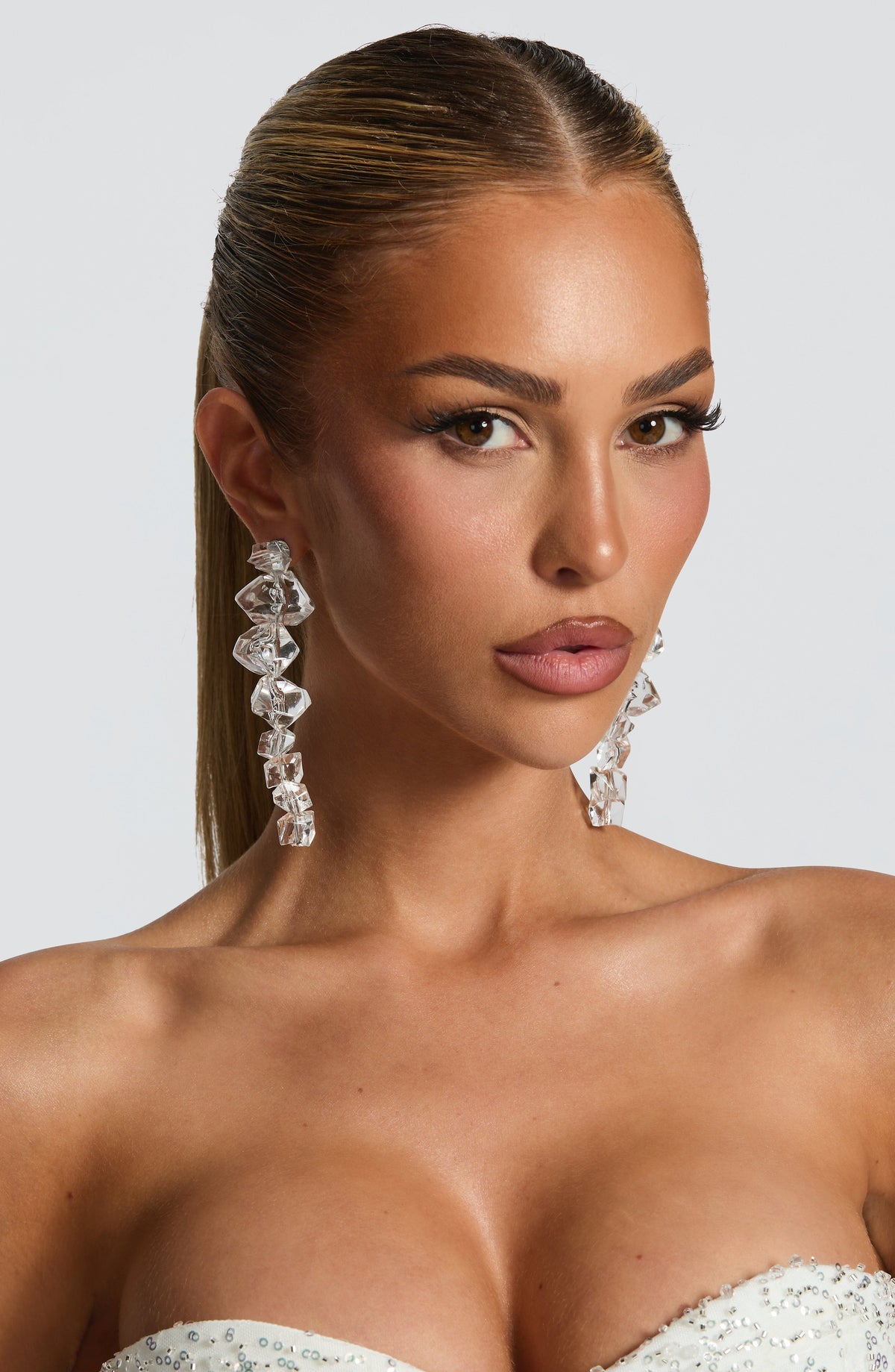 Lumina Earrings - Clear – image 1