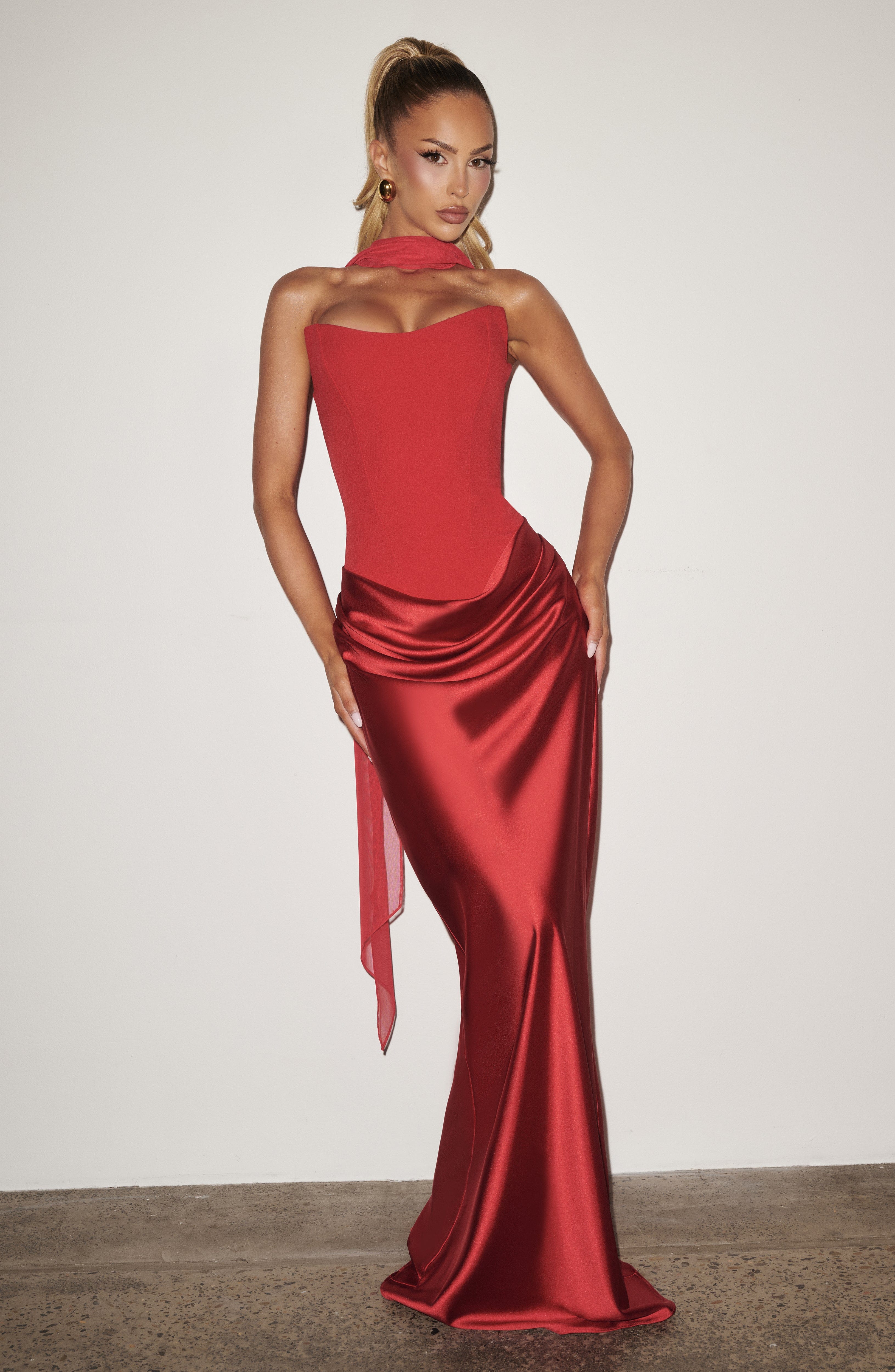 Maggie Maxi Dress - Red – image 4