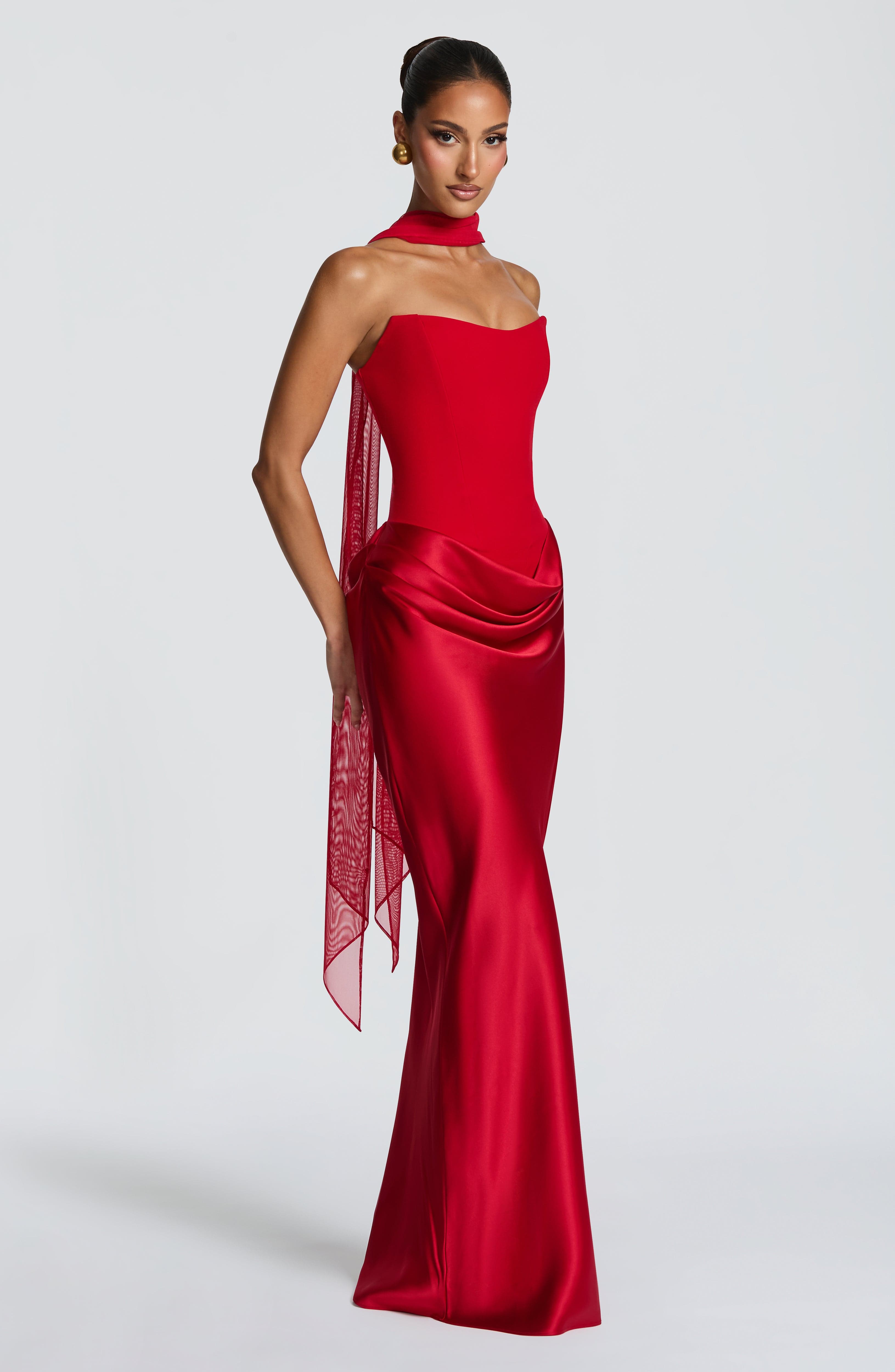 Maggie Maxi Dress - Red – image 3