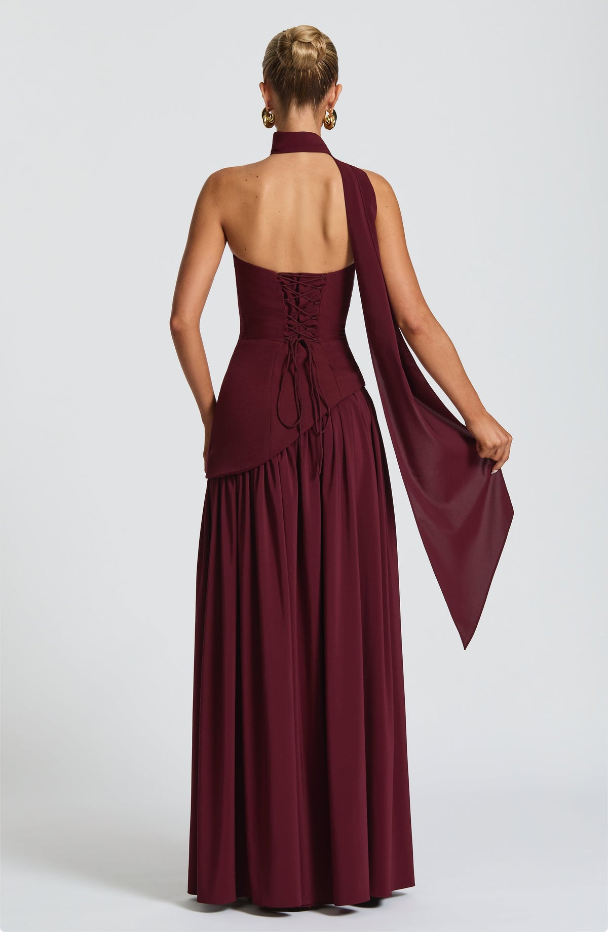 Maliyah Maxi Dress - Cherry Lacquer – image 3