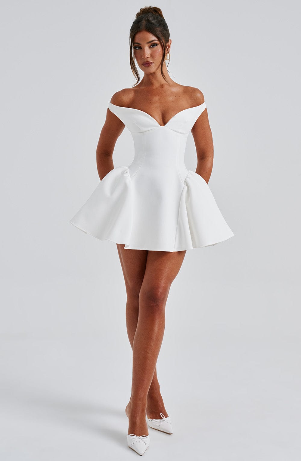 Marla Mini Dress - Ivory – image 1