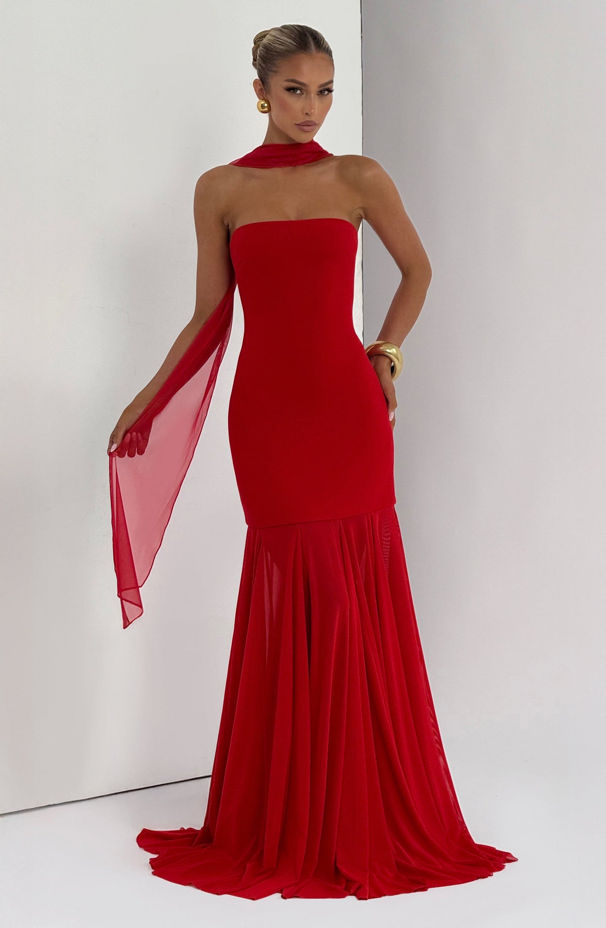 Merritt Gown - Red – image 8