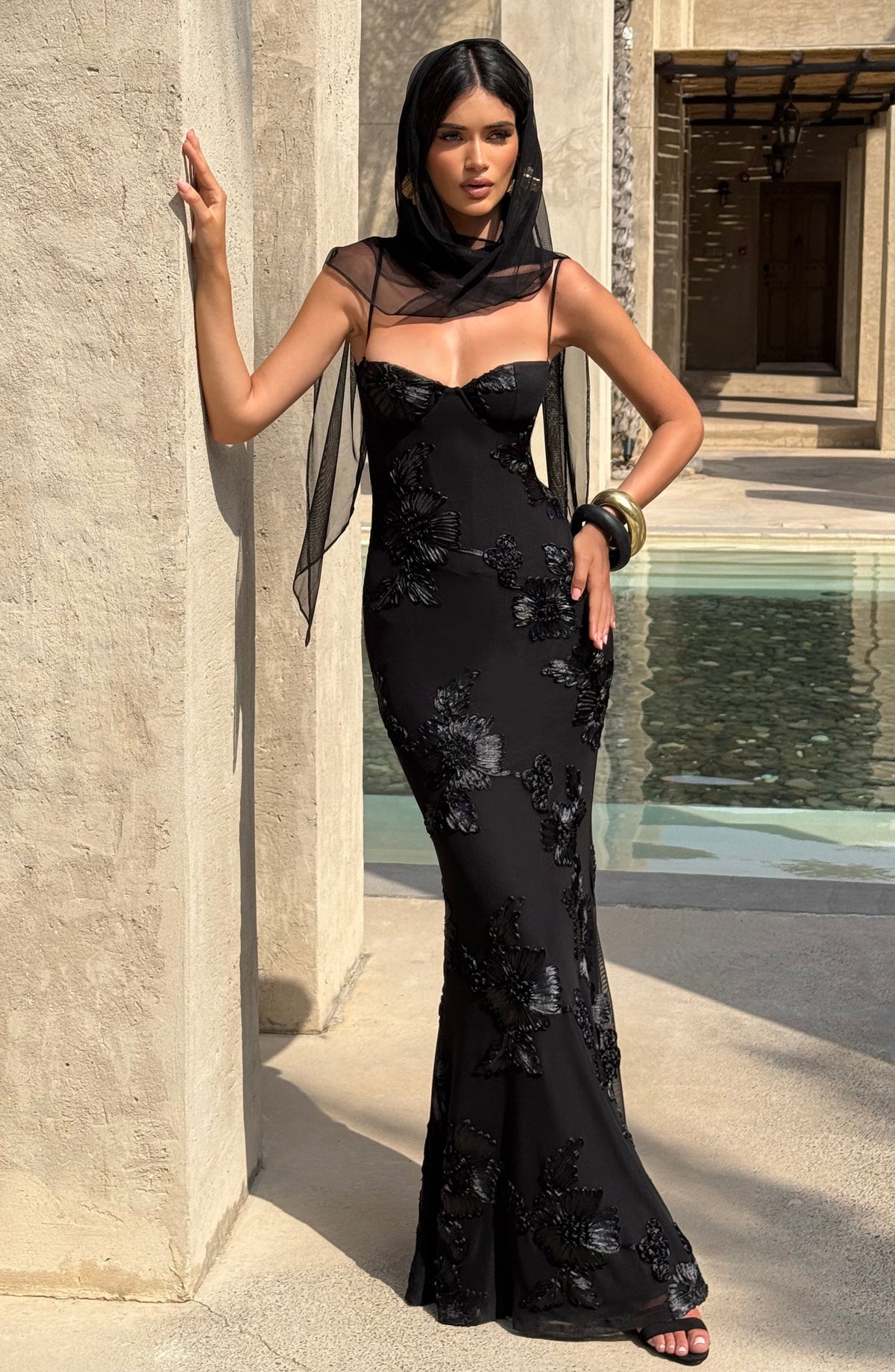 Nefertiti Maxi Dress - Black – image 3