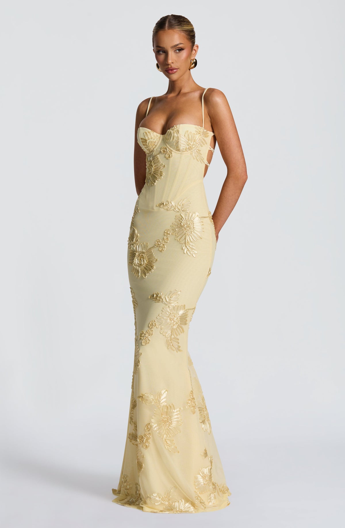 Nefertiti Maxi Dress - Lemon – image 7