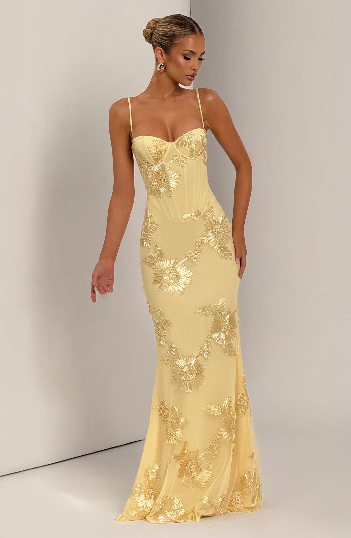 Nefertiti Maxi Dress - Lemon – image 9