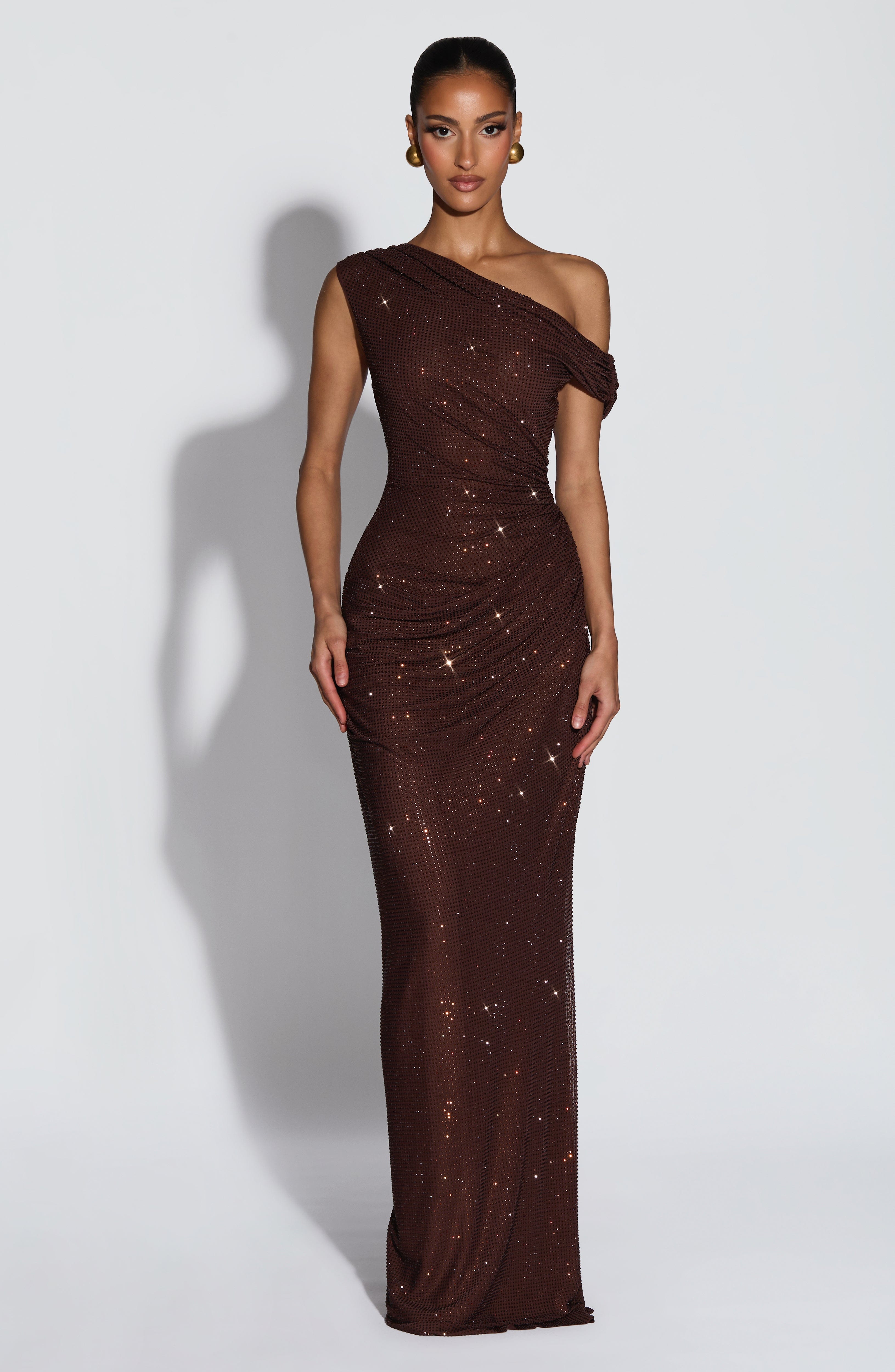 Ottilie Maxi Dress - Plum Brown – image 1