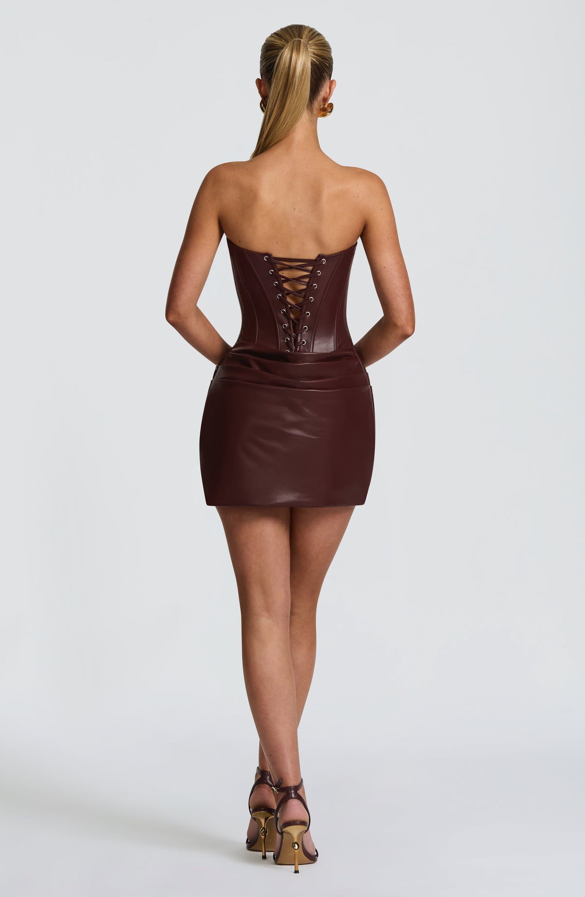 Palmer Mini Dress - Burgundy – image 2