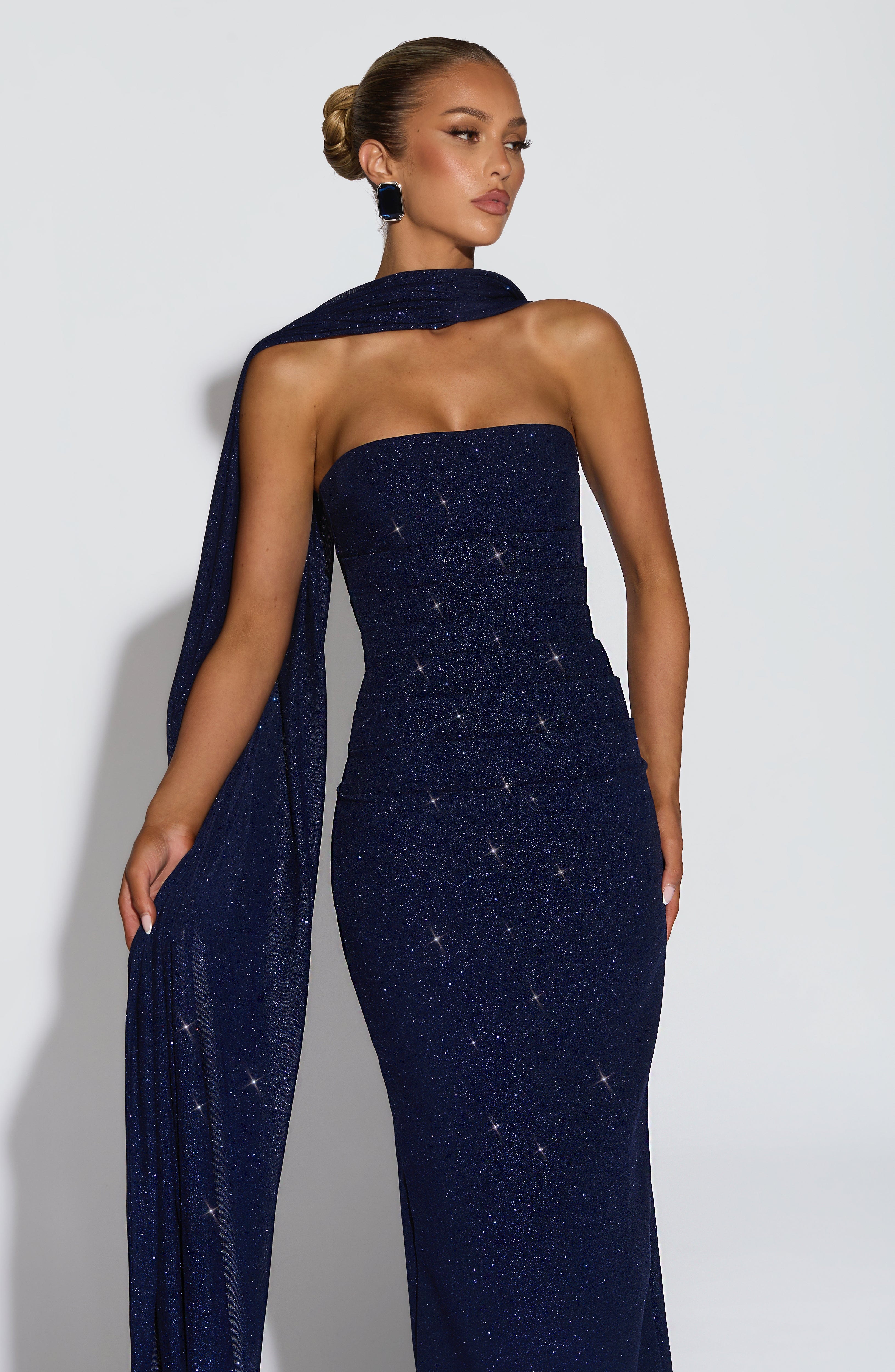 Pandra Maxi Dress - Navy Sparkle – image 8