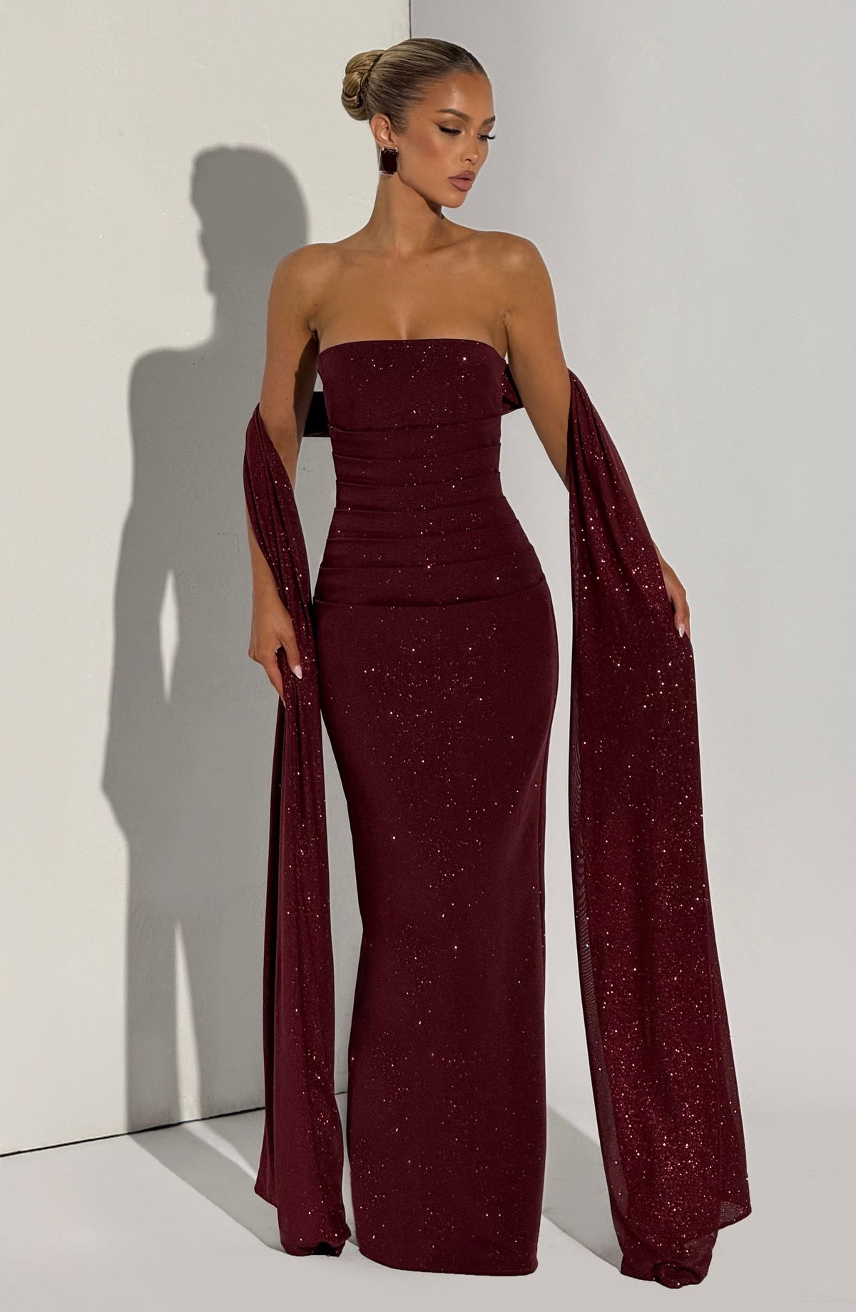 Pandra Maxi Dress - Wine Sparkle – image 13