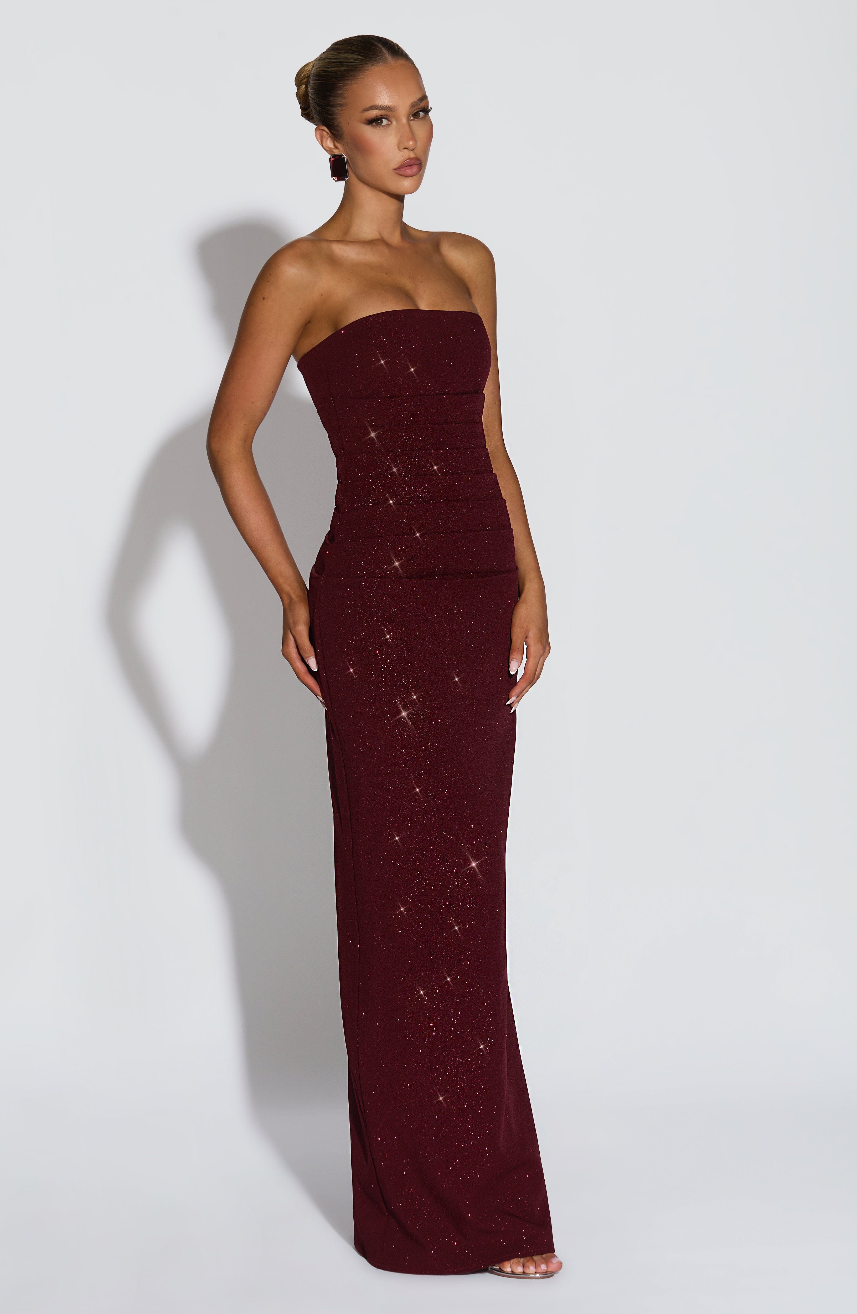 Pandra Maxi Dress - Wine Sparkle – image 6