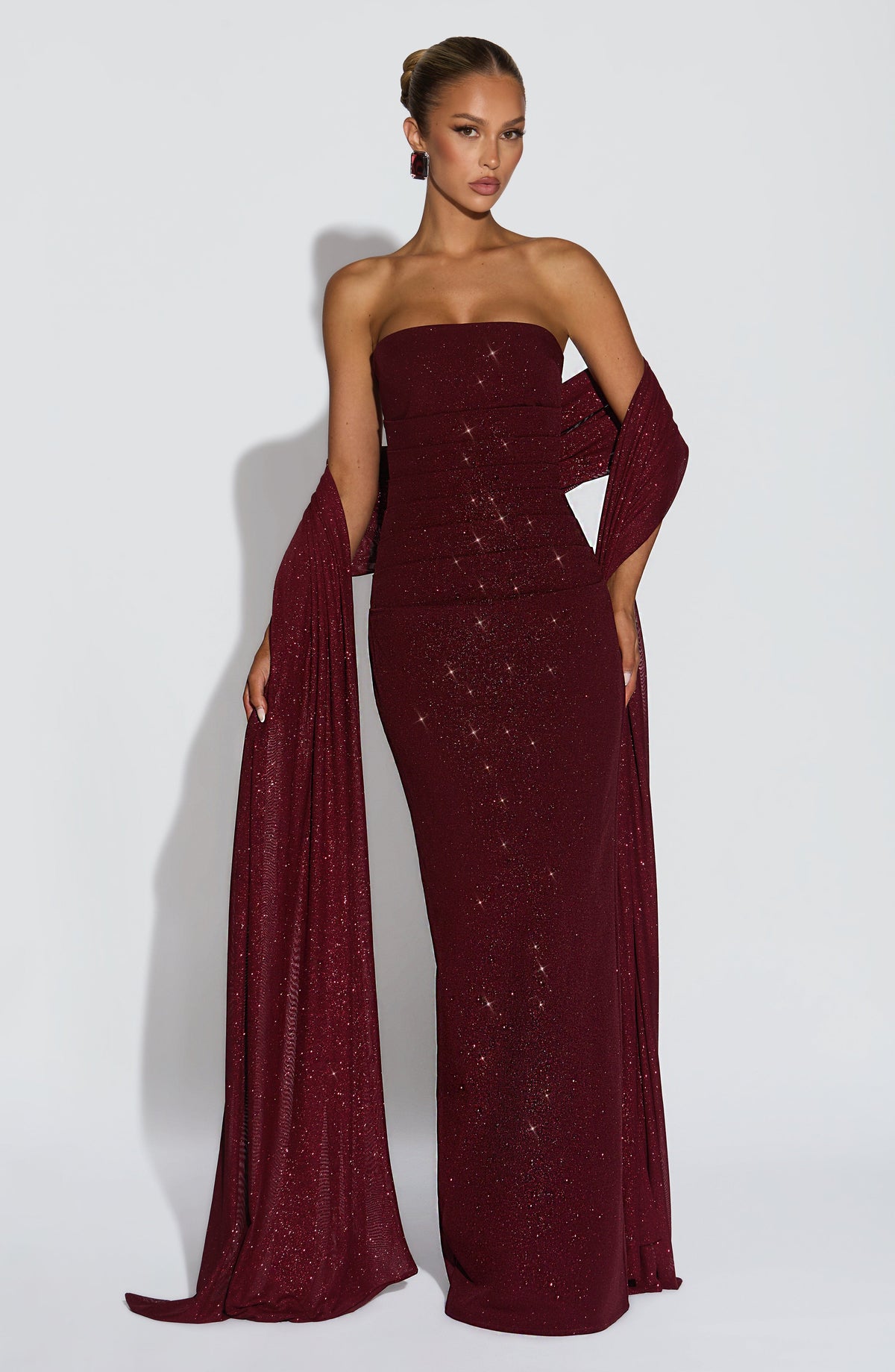 Pandra Maxi Dress - Wine Sparkle – image 5