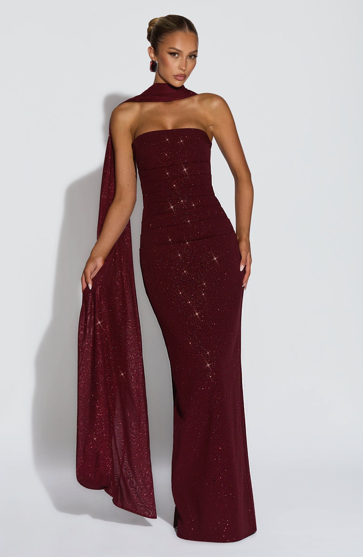 Pandra Maxi Dress - Wine Sparkle – image 1