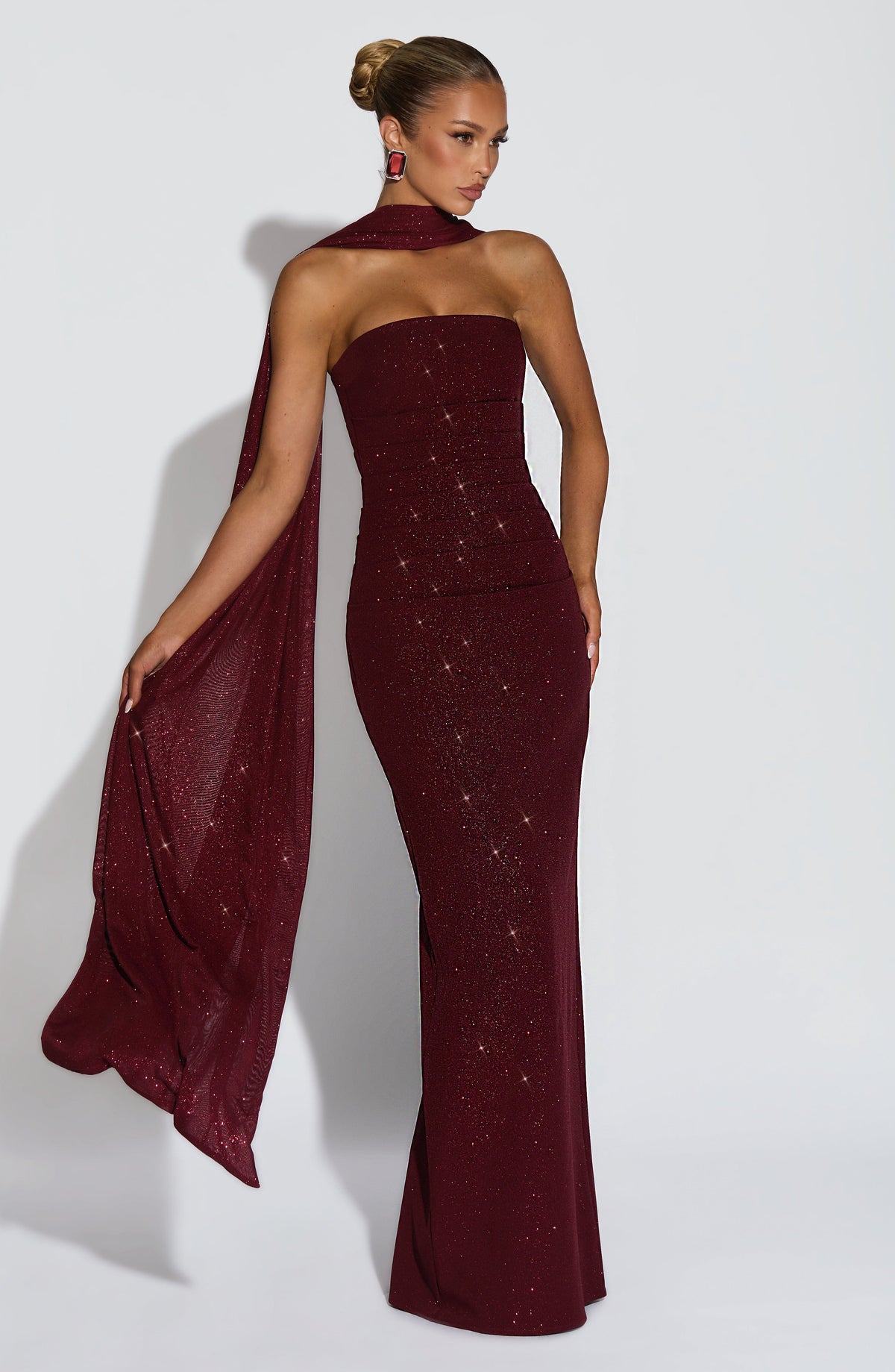 Pandra Maxi Dress - Wine Sparkle – image 8