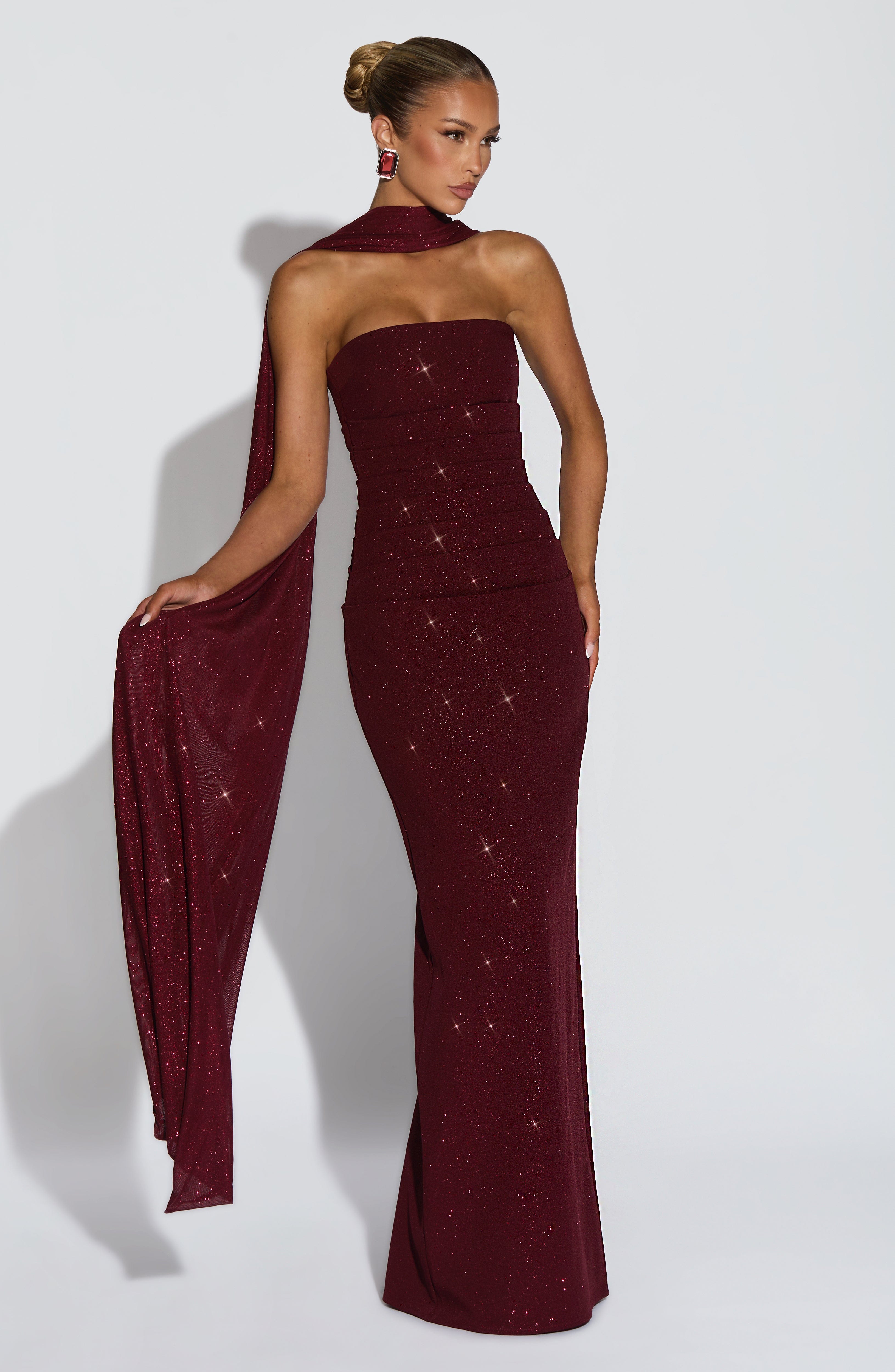 Pandra Maxi Dress - Wine Sparkle – image 4