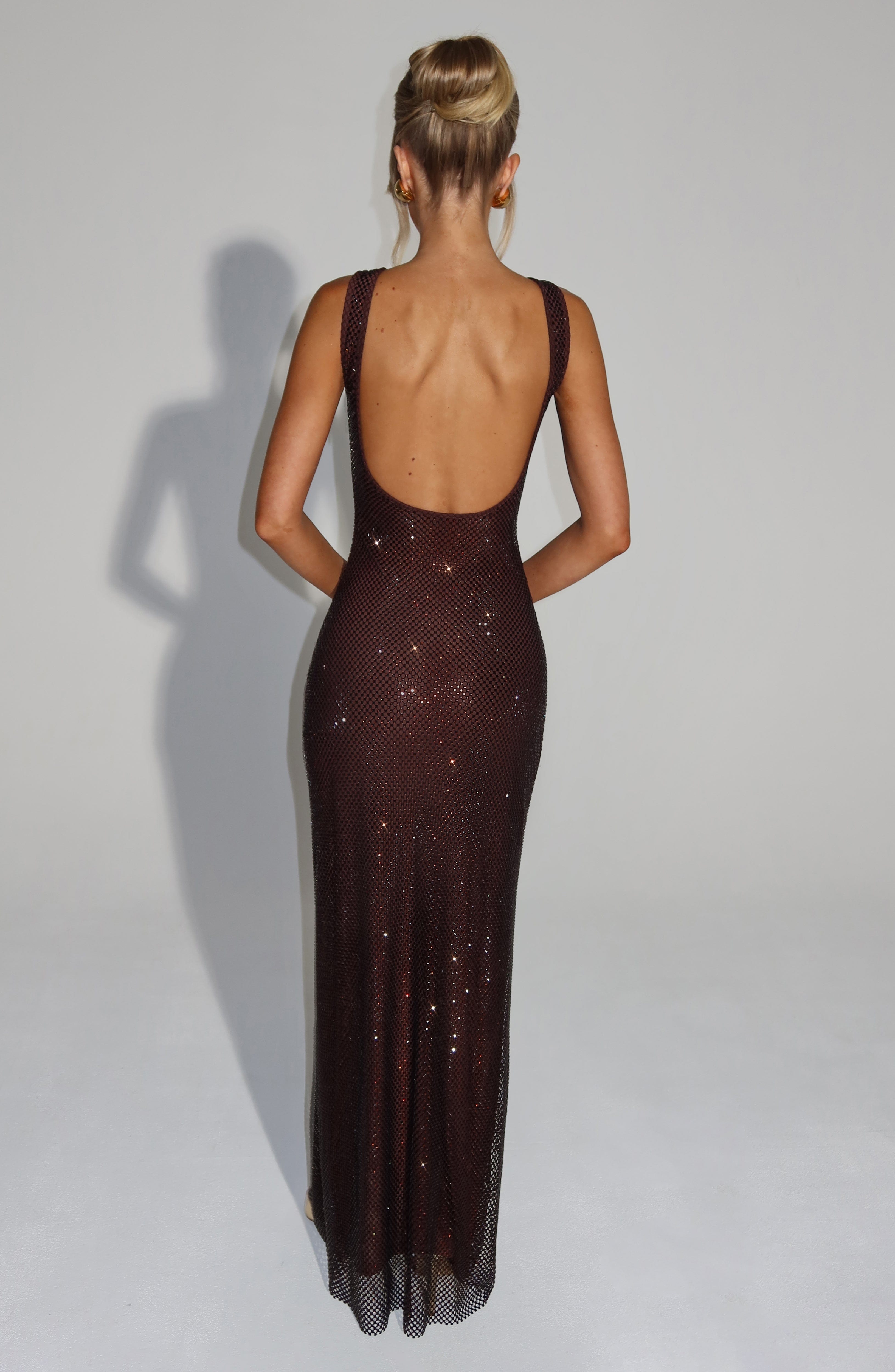 Petra Maxi Dress - Plum Brown – image 5