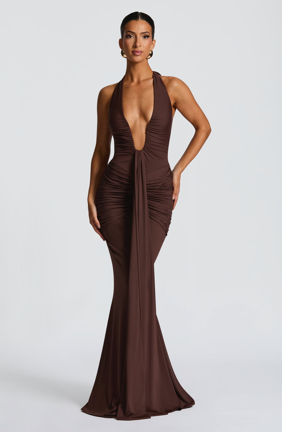 Rosetta Maxi Dress - Plum Brown – image 11