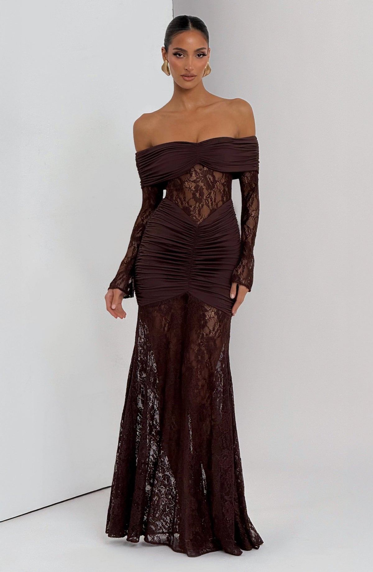 Sauline Maxi Dress - Plum Brown – image 7