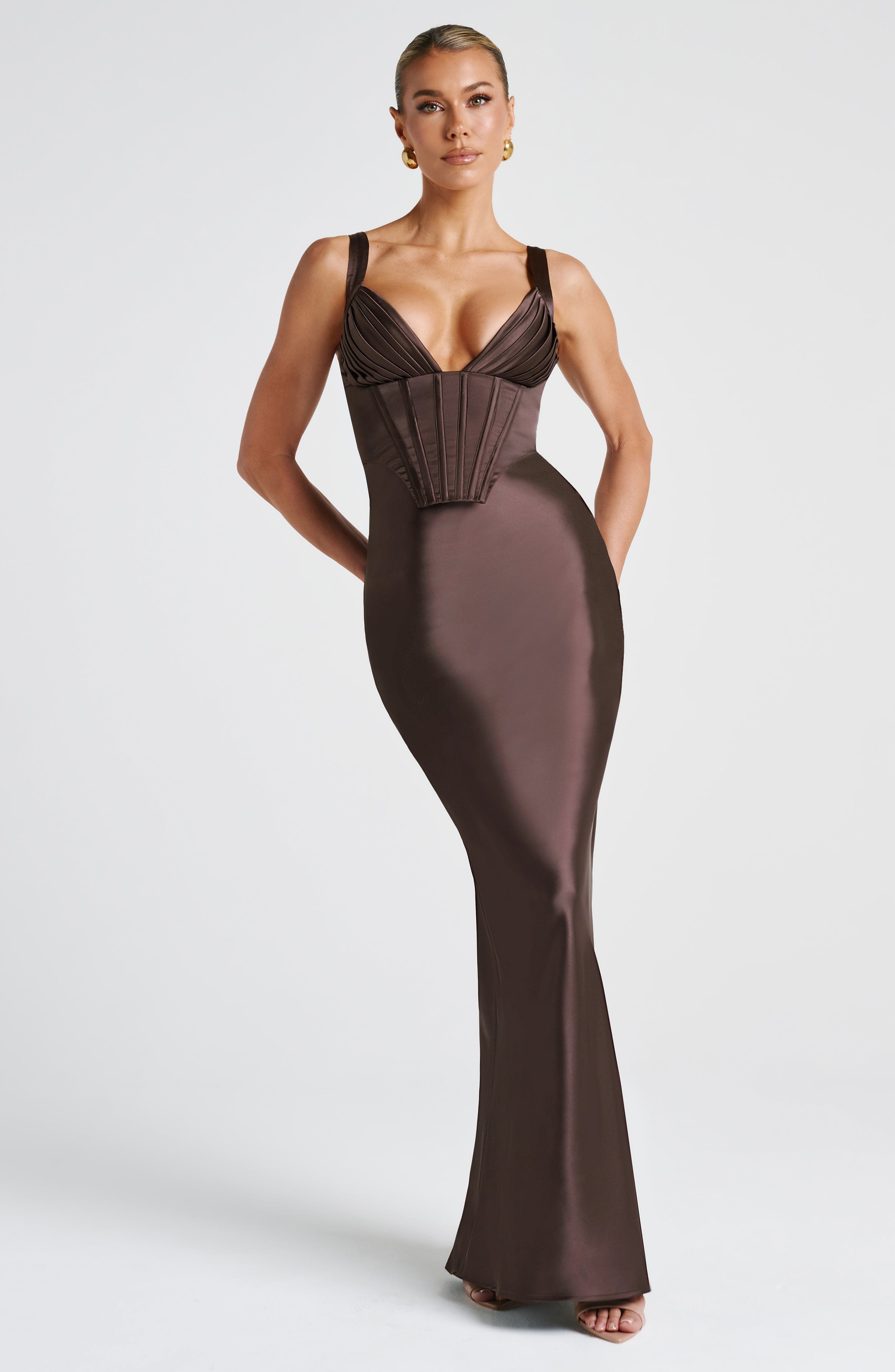 Shae Maxi Dress - Plum Brown – image 7