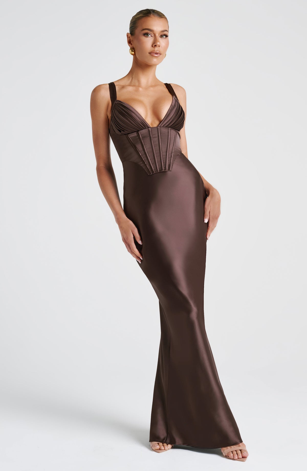 Shae Maxi Dress - Plum Brown – image 1