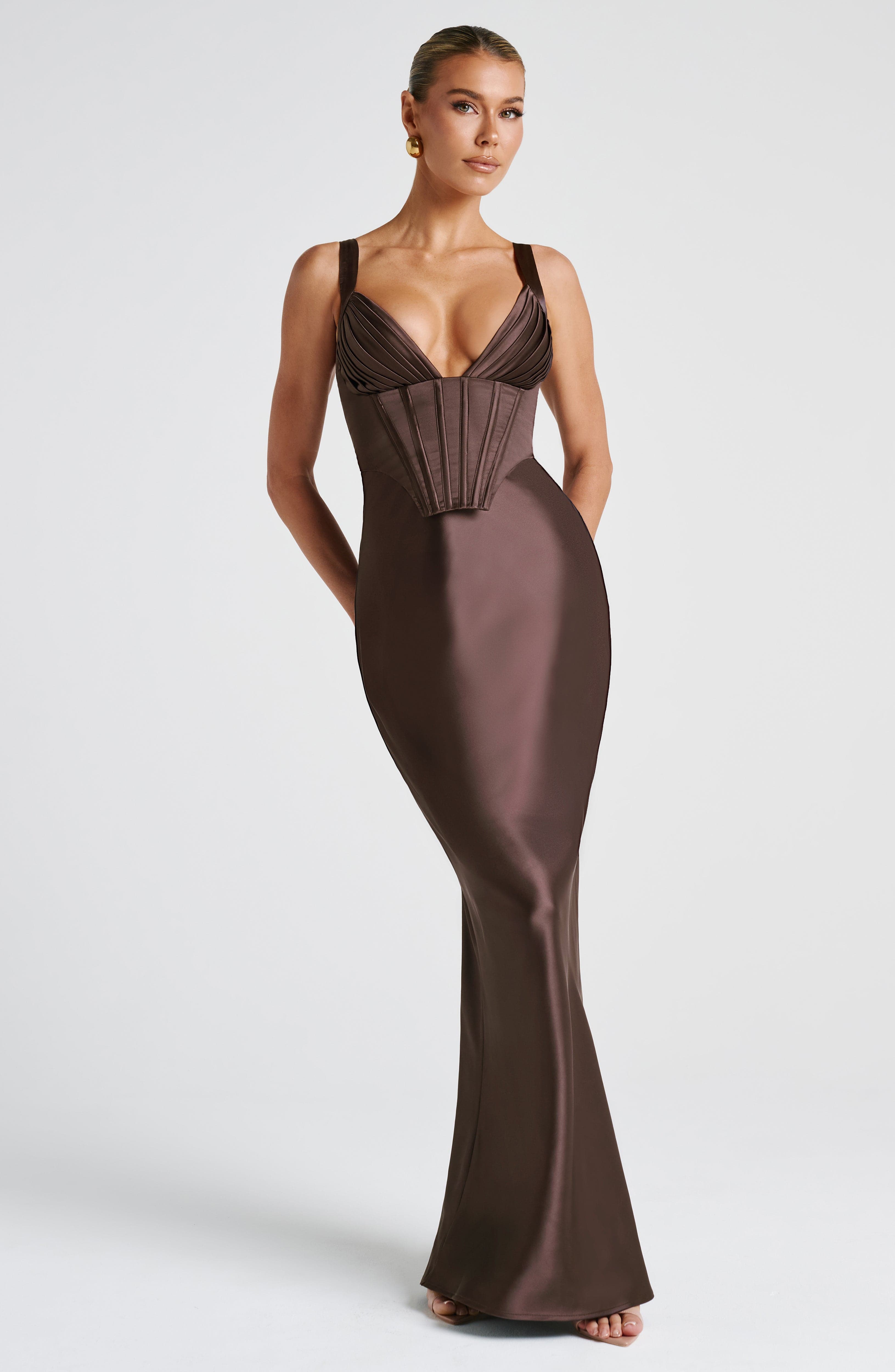 Shae Maxi Dress - Plum Brown – image 6